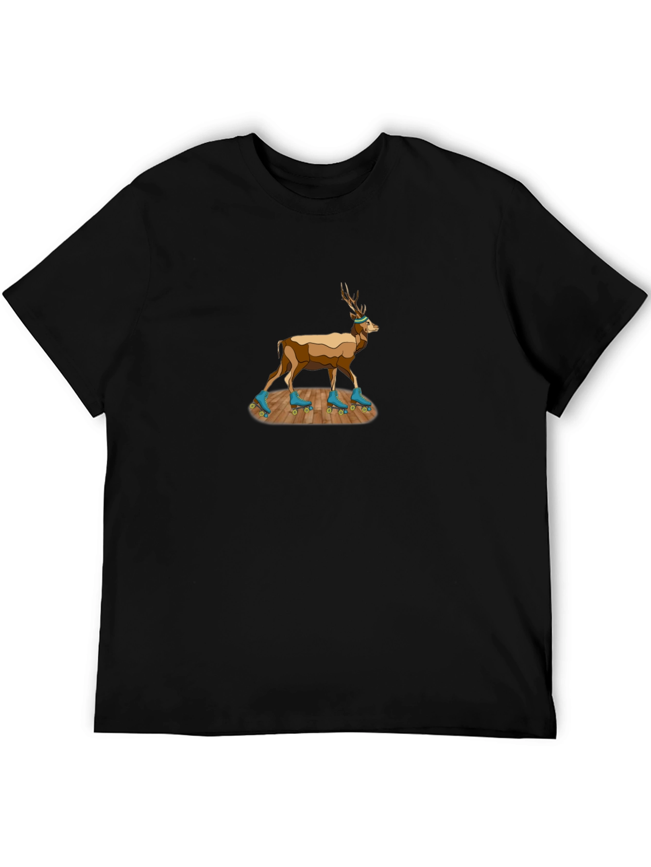 Deer on Roller Skates T-Shirt - Unique Design!