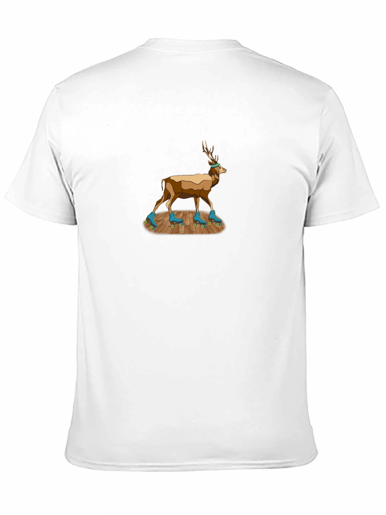 Deer on Roller Skates T-Shirt - Unique Design!