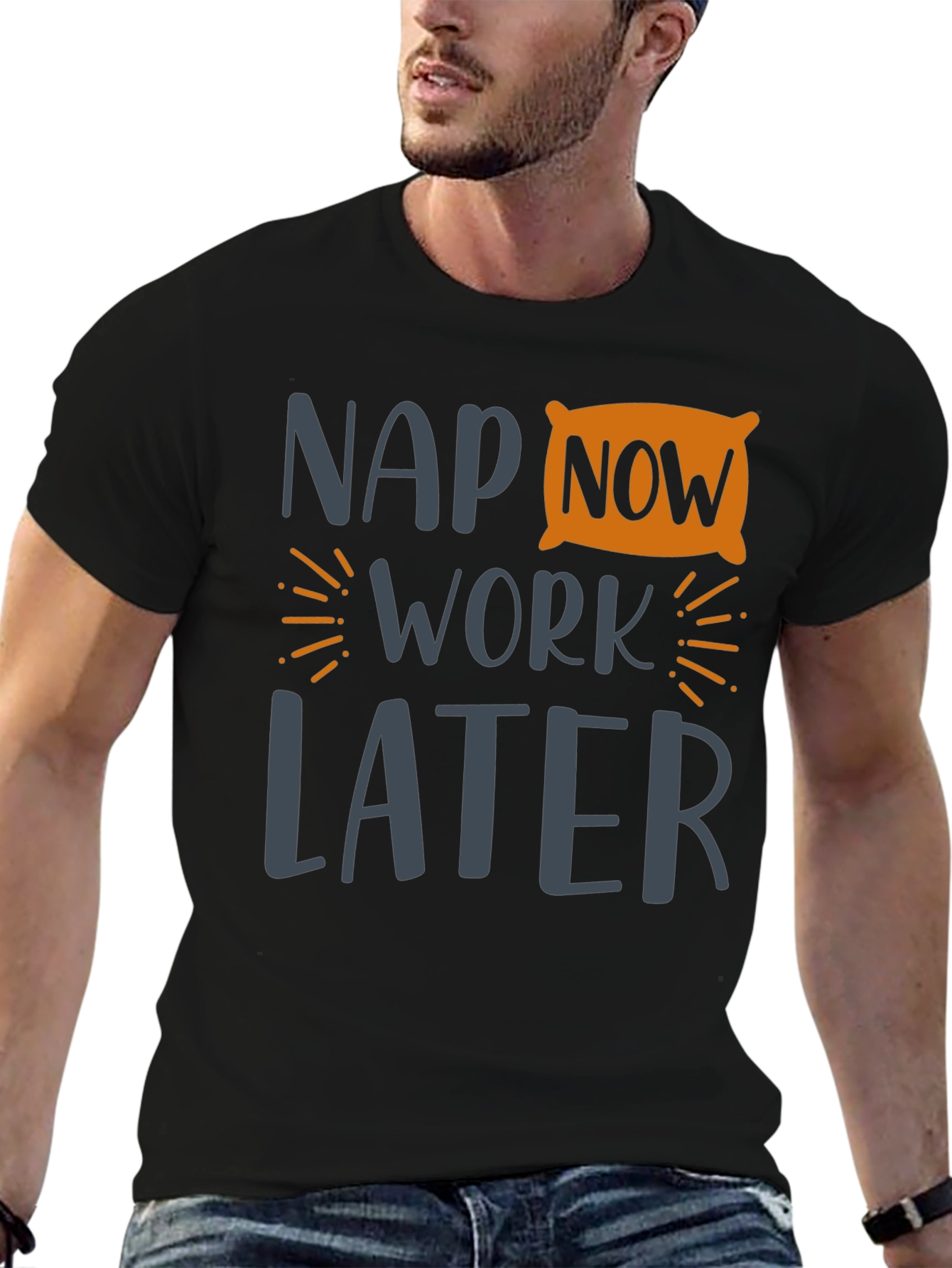 Nap Now Work Later Graphic Tee
