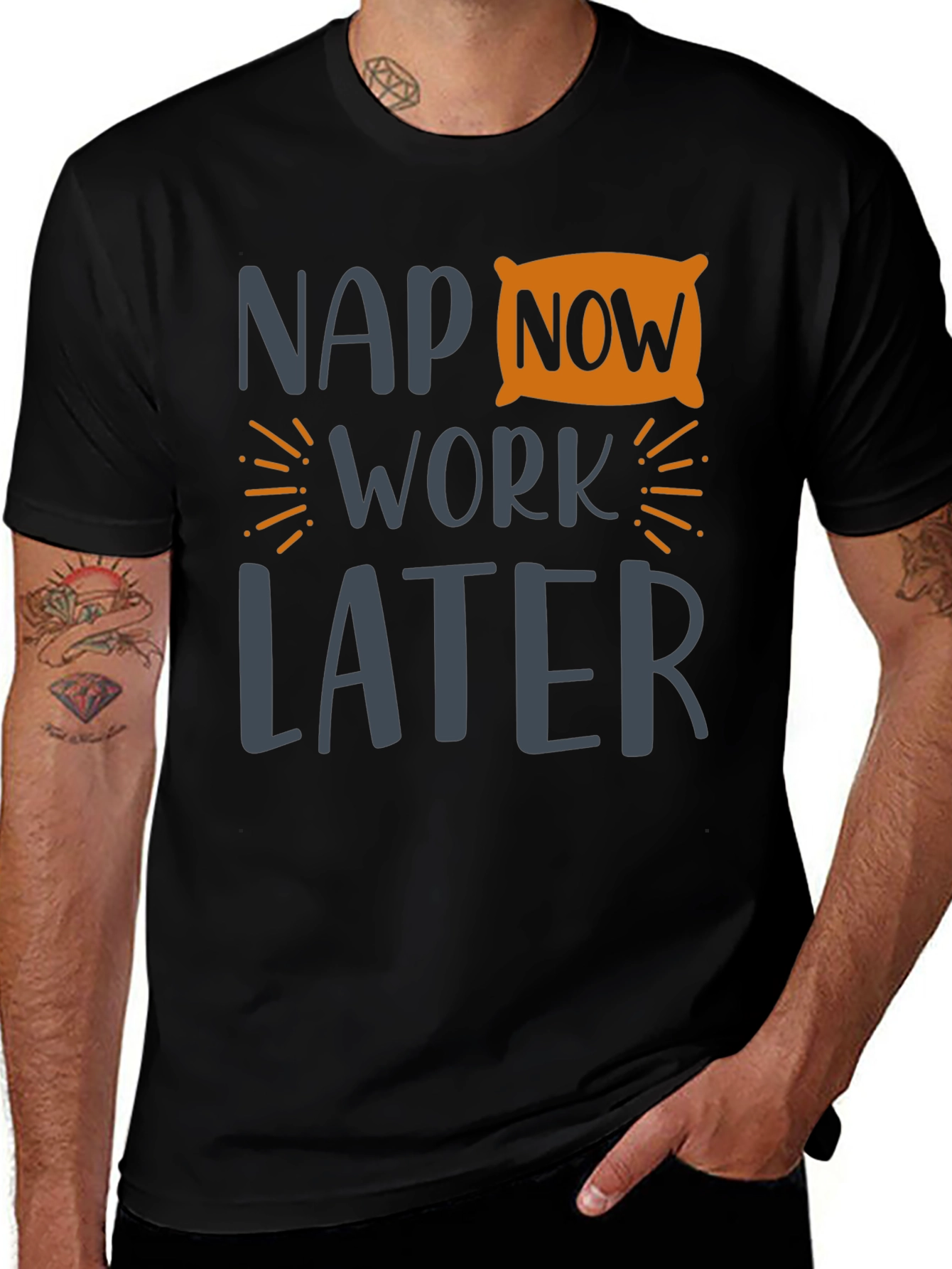 Nap Now Work Later Graphic Tee