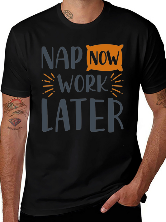 Nap Now Work Later Graphic Tee