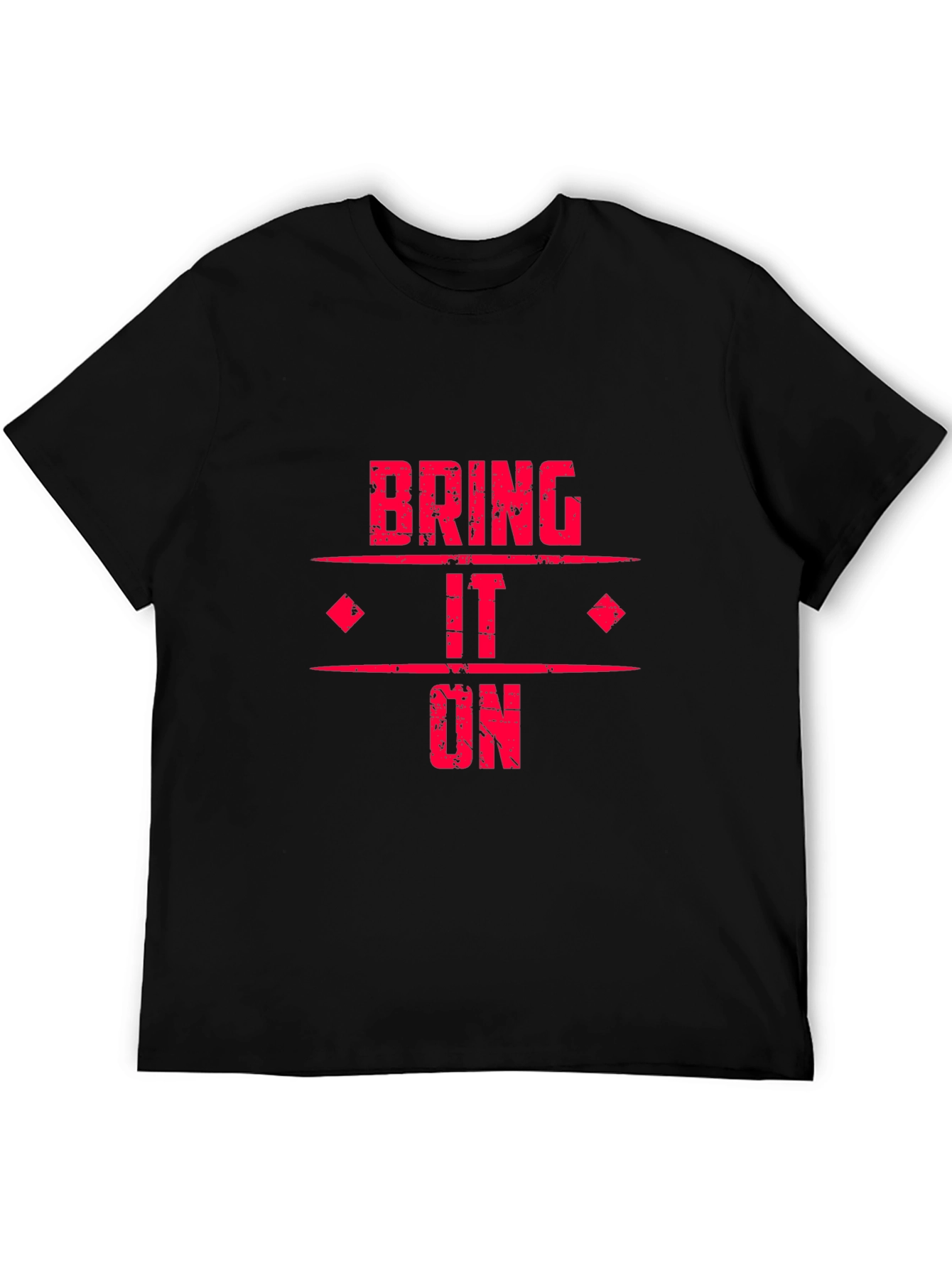 Bring It On Graphic Tee - Black Cotton T-Shirt