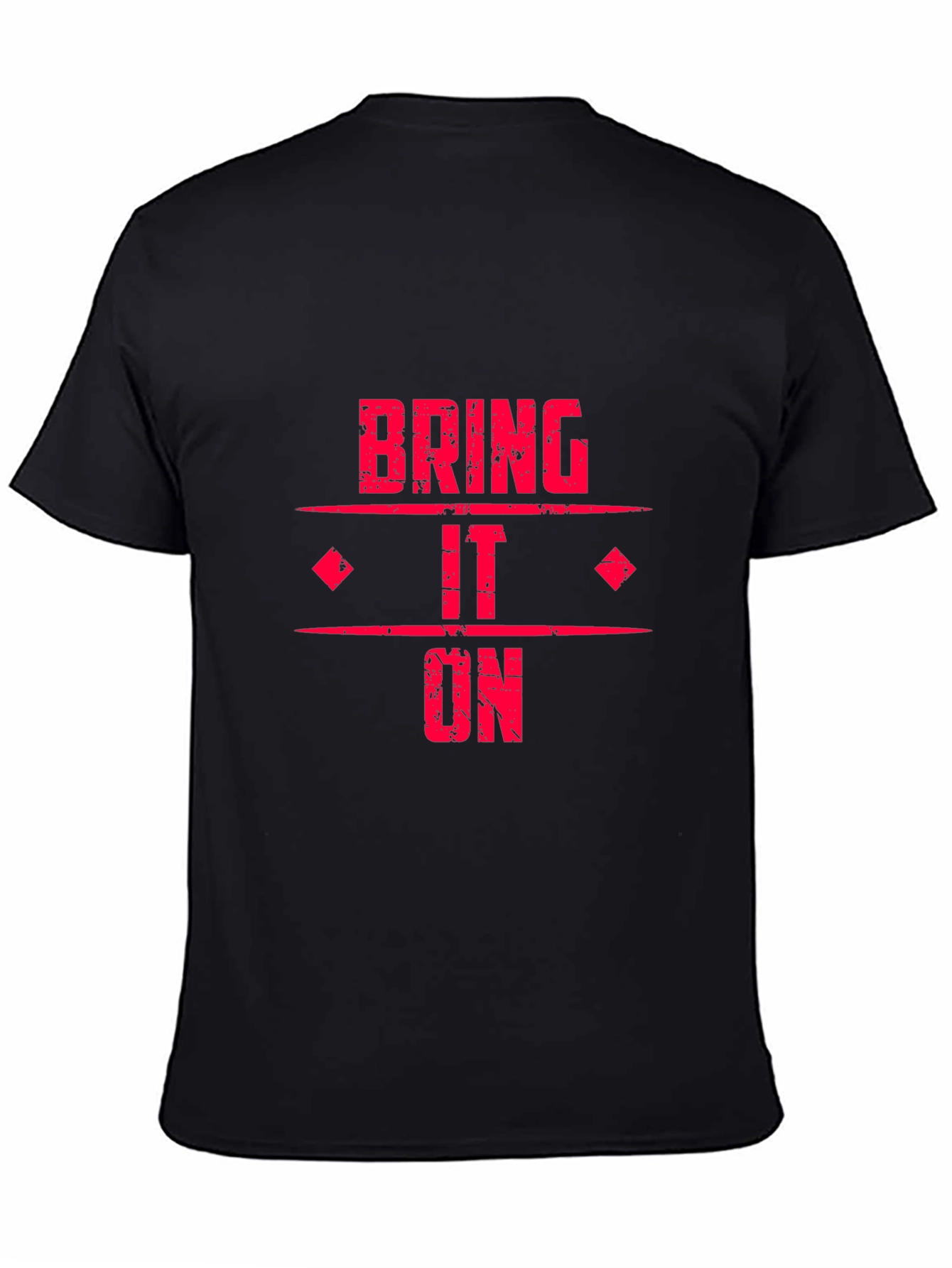 Bring It On Graphic Tee - Black Cotton T-Shirt