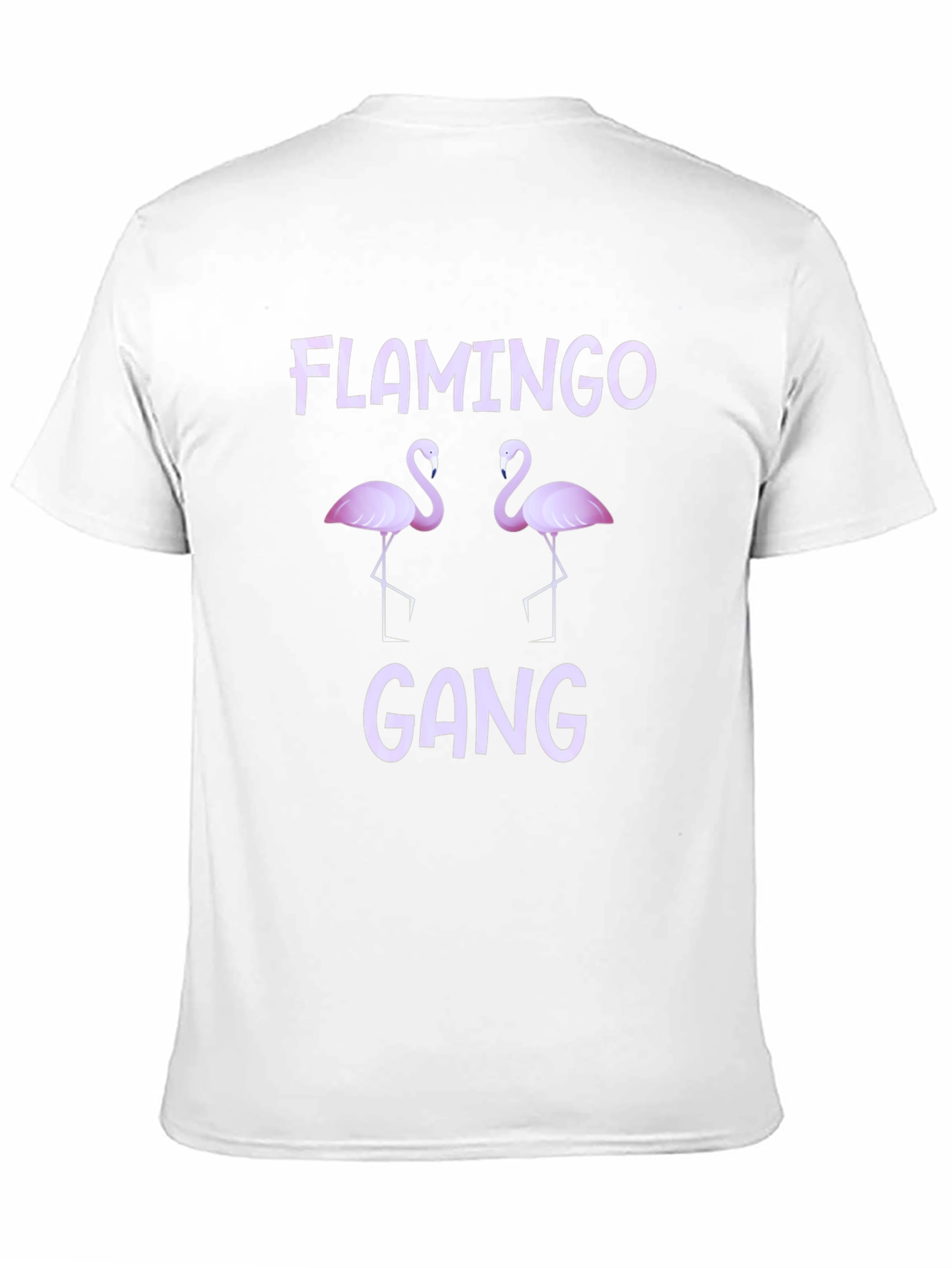 Flamingo Gang Graphic Tee - Black Cotton T-Shirt