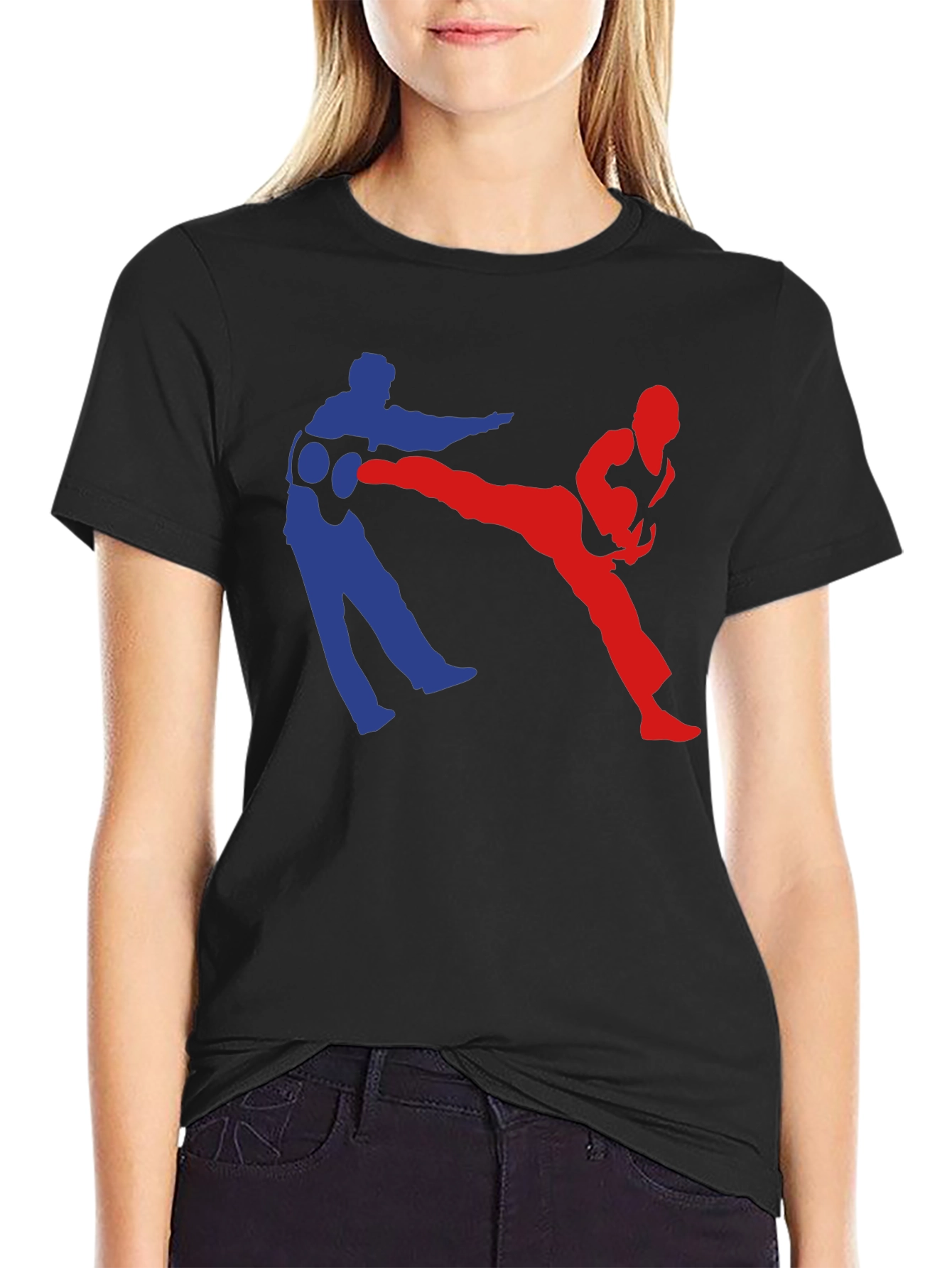 Karate Kick T-Shirt - Black Martial Arts Tee