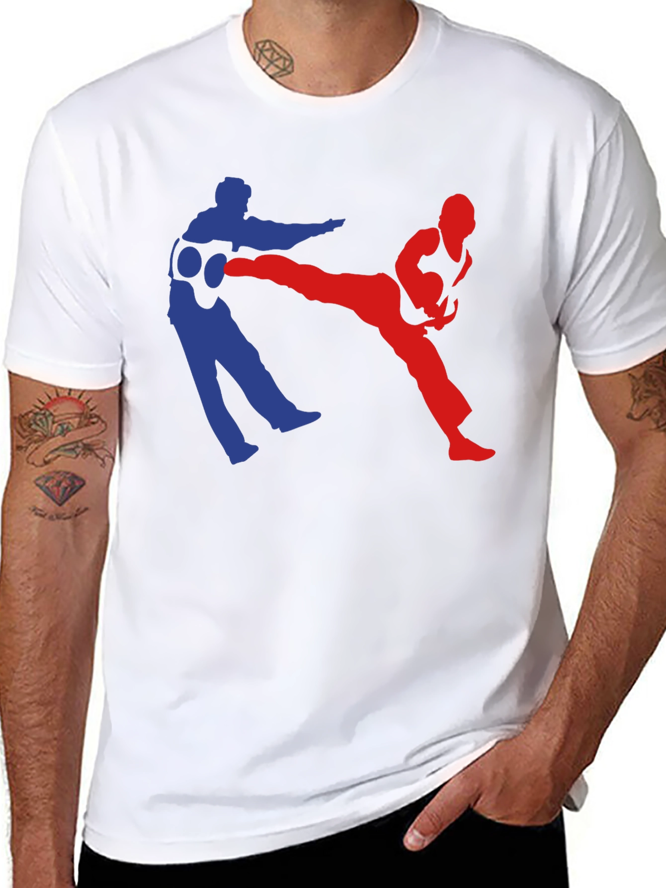 Karate Kick T-Shirt - Black Martial Arts Tee