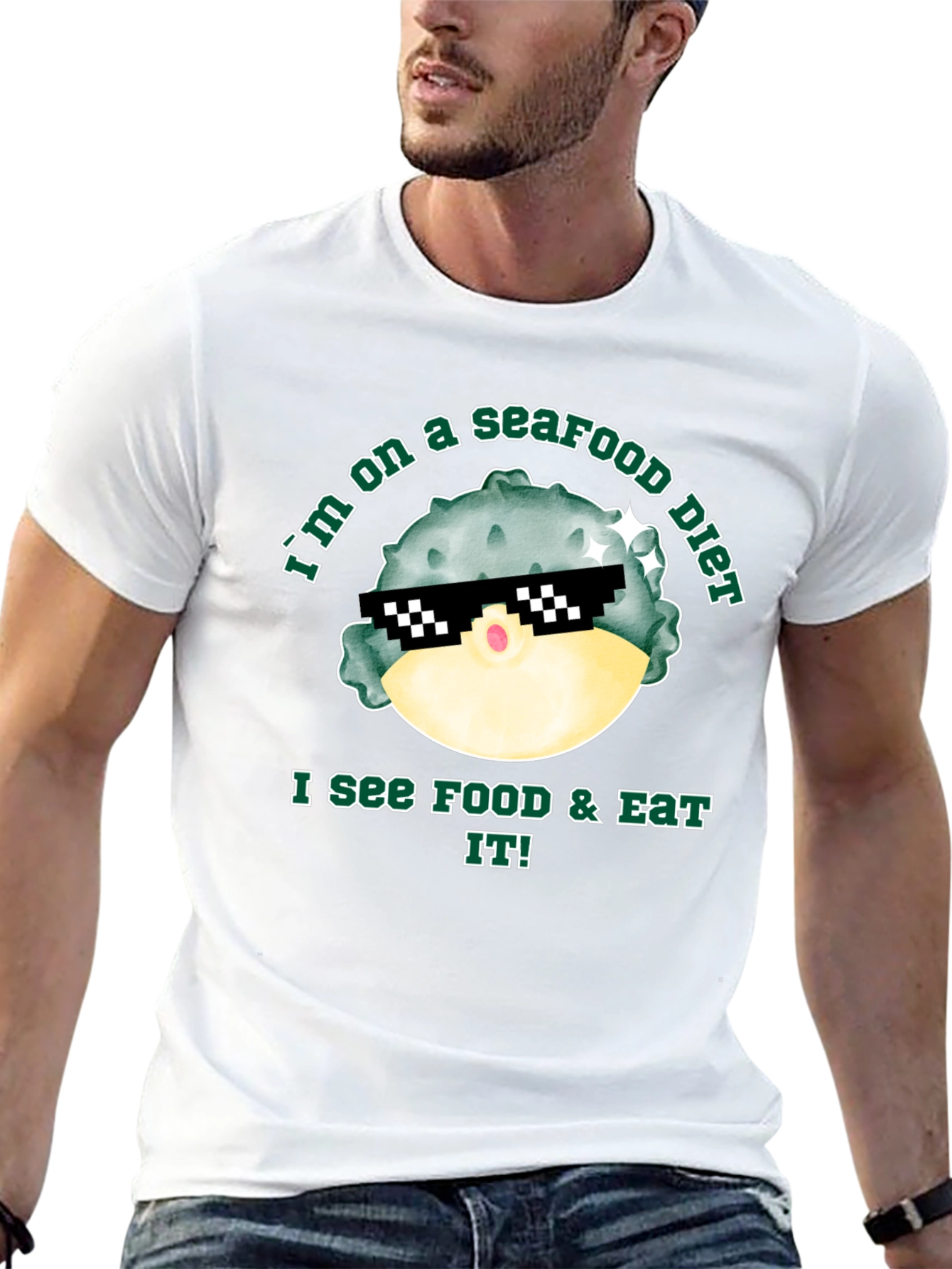 Seafood Diet Funny T-Shirt