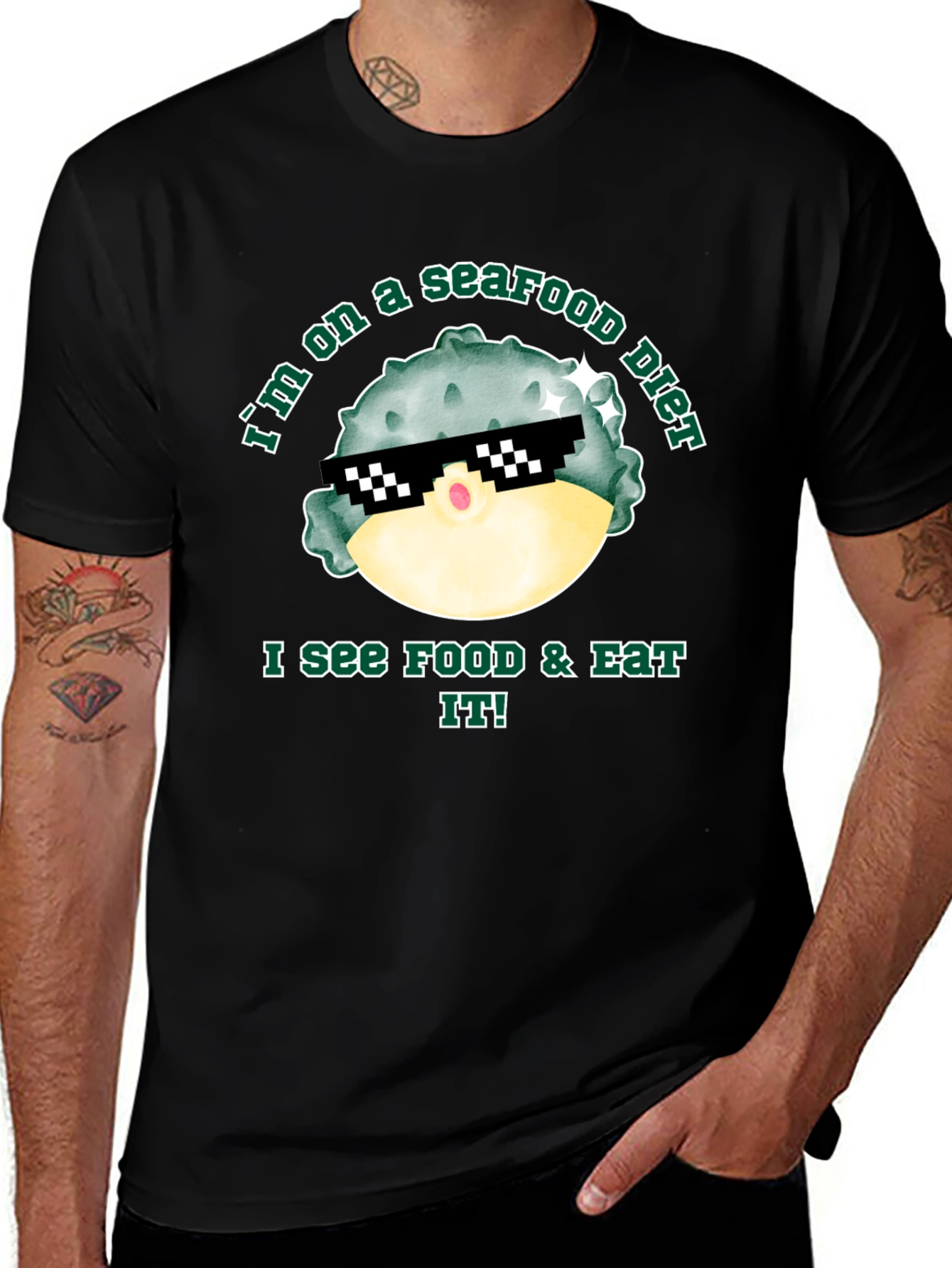 Seafood Diet Funny T-Shirt