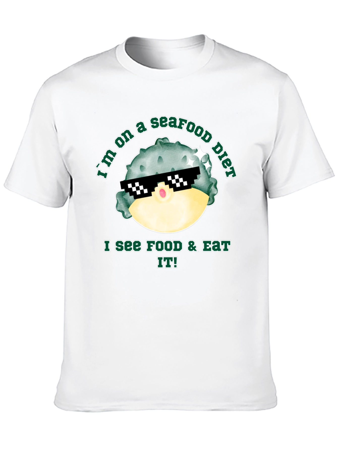Seafood Diet Funny T-Shirt