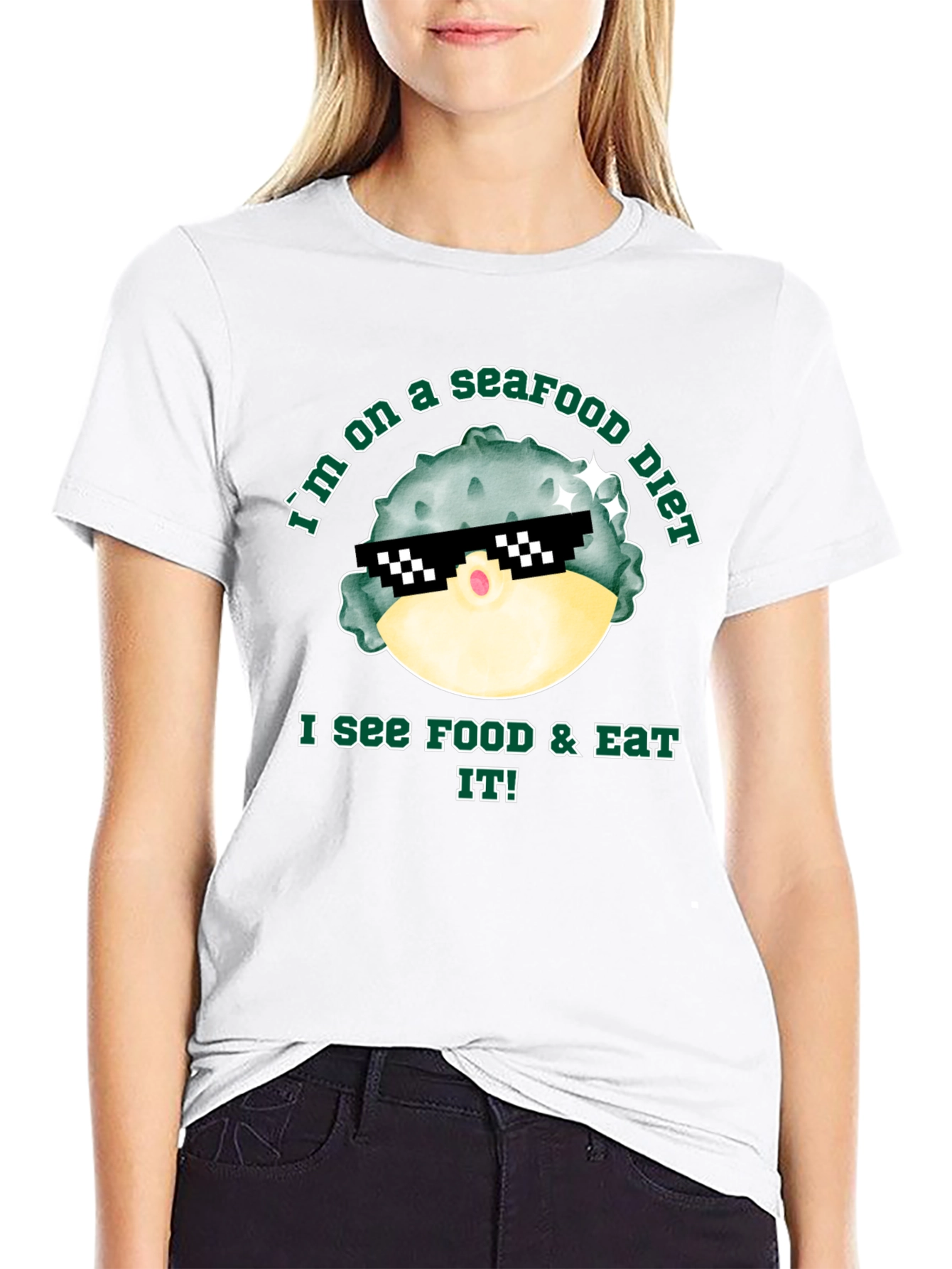 Seafood Diet Funny T-Shirt