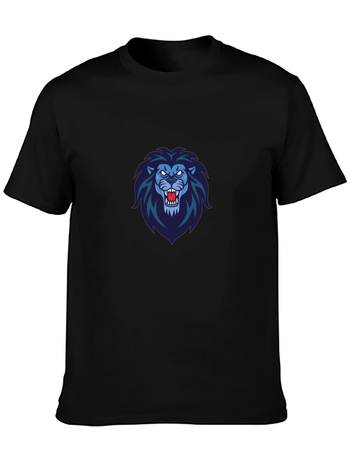 Bold Lion Graphic Tee - Mens Black T-Shirt