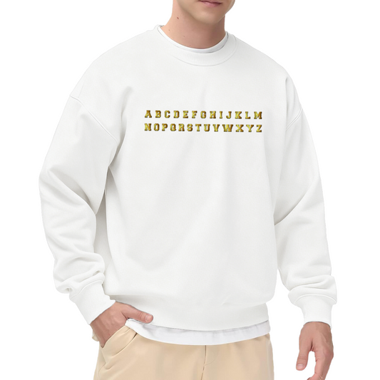 Alphabet A-Z Typography Graphic ԲÁìÎÀÒÂ - Unique Design Pullover Sweatshirt