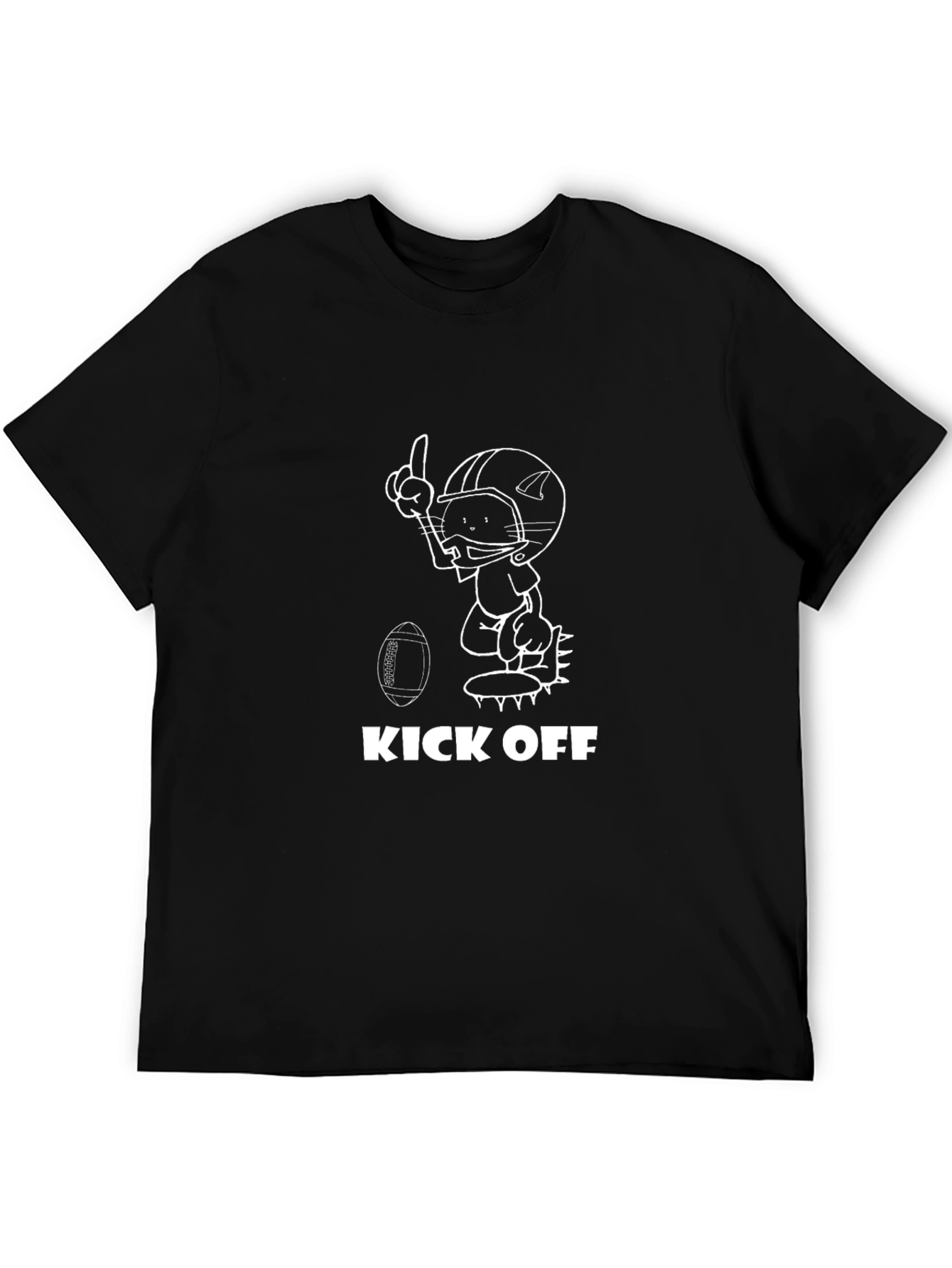 Kick Off Football Cartoon T-Shirt