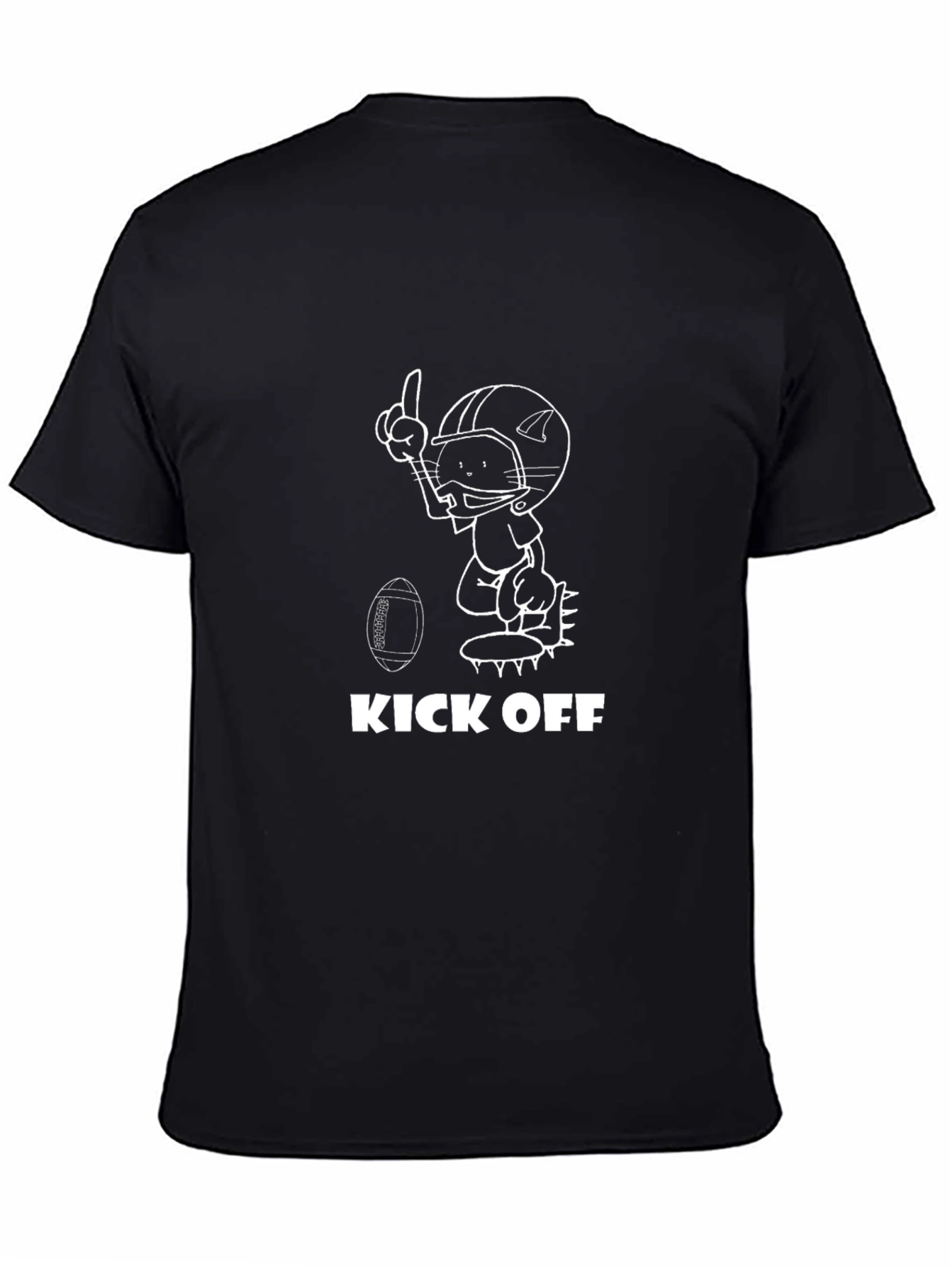 Kick Off Football Cartoon T-Shirt