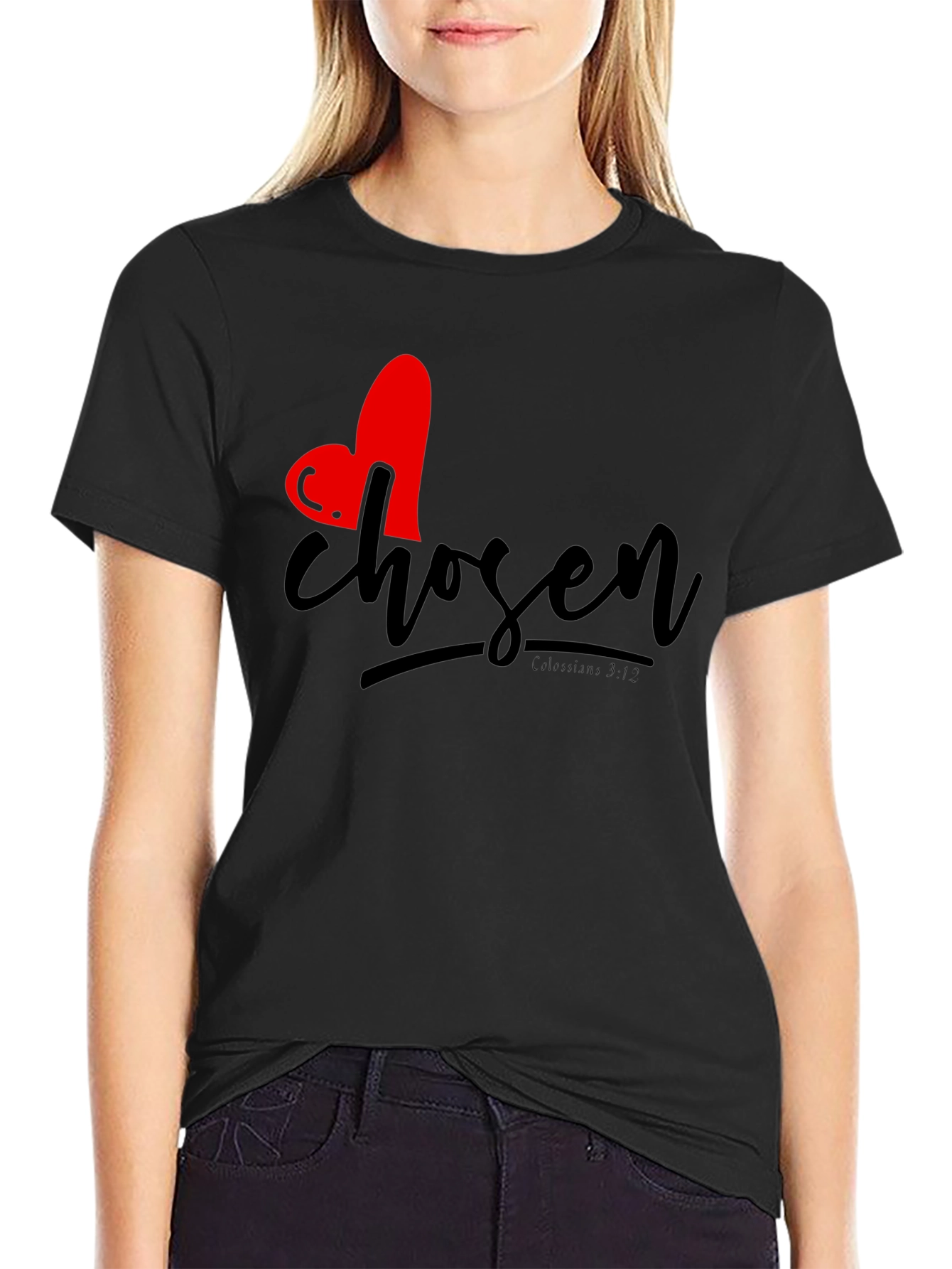 Chosen Heart Graphic Tee - Christian Inspired T-Shirt