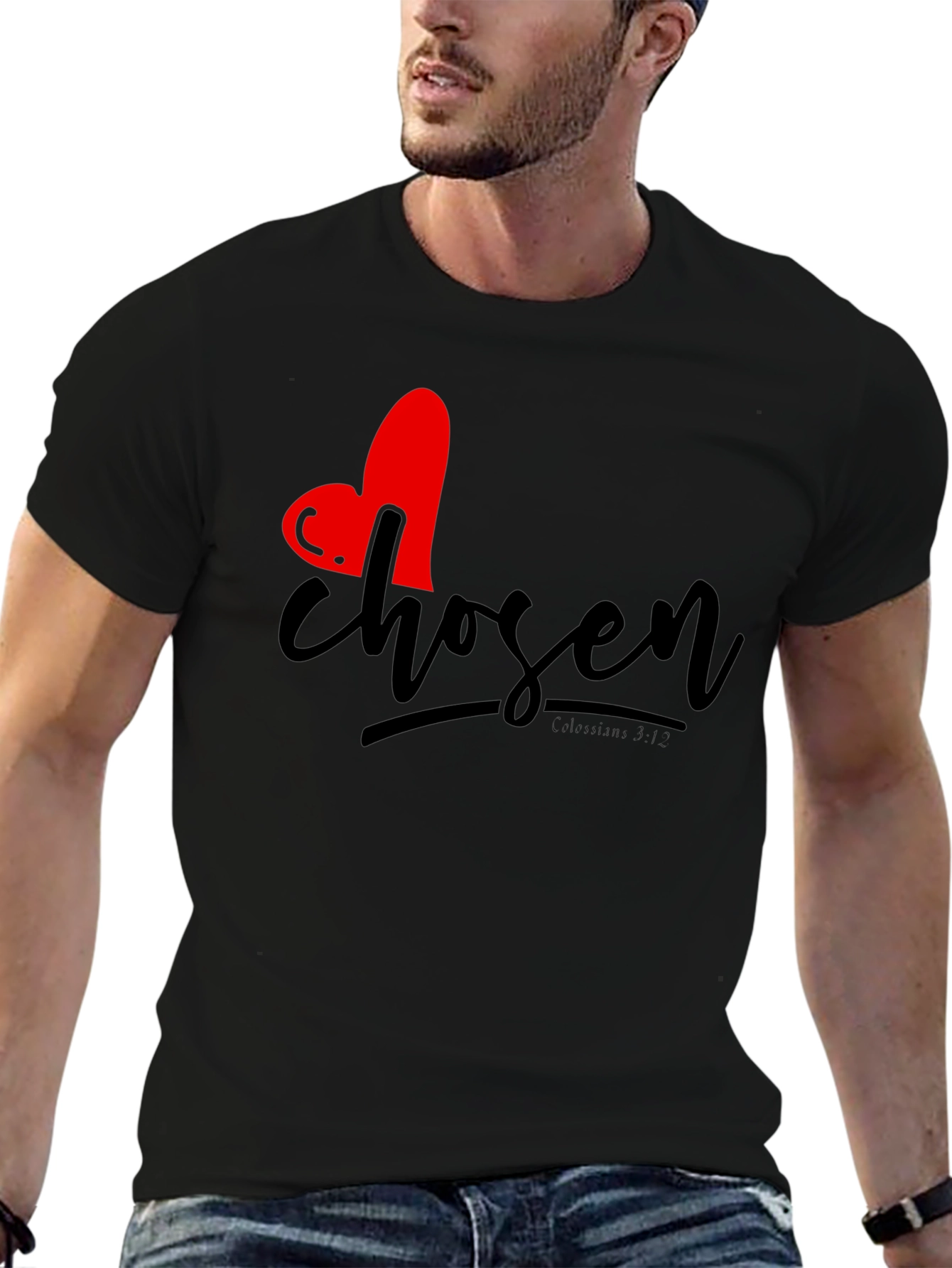 Chosen Heart Graphic Tee - Christian Inspired T-Shirt