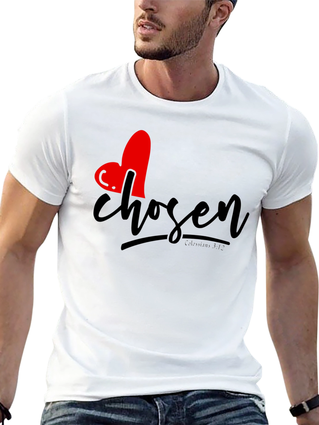 Chosen Heart Graphic Tee - Christian Inspired T-Shirt