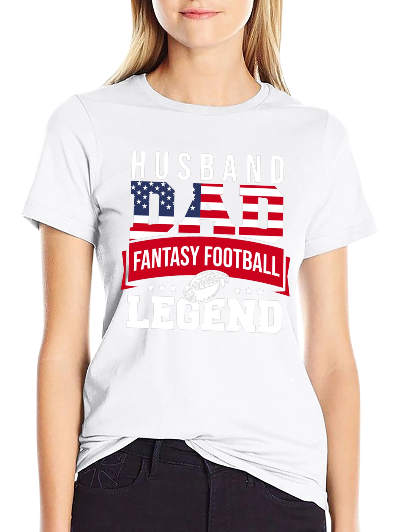 Husband Dad Fantasy Football Legend T-Shirt