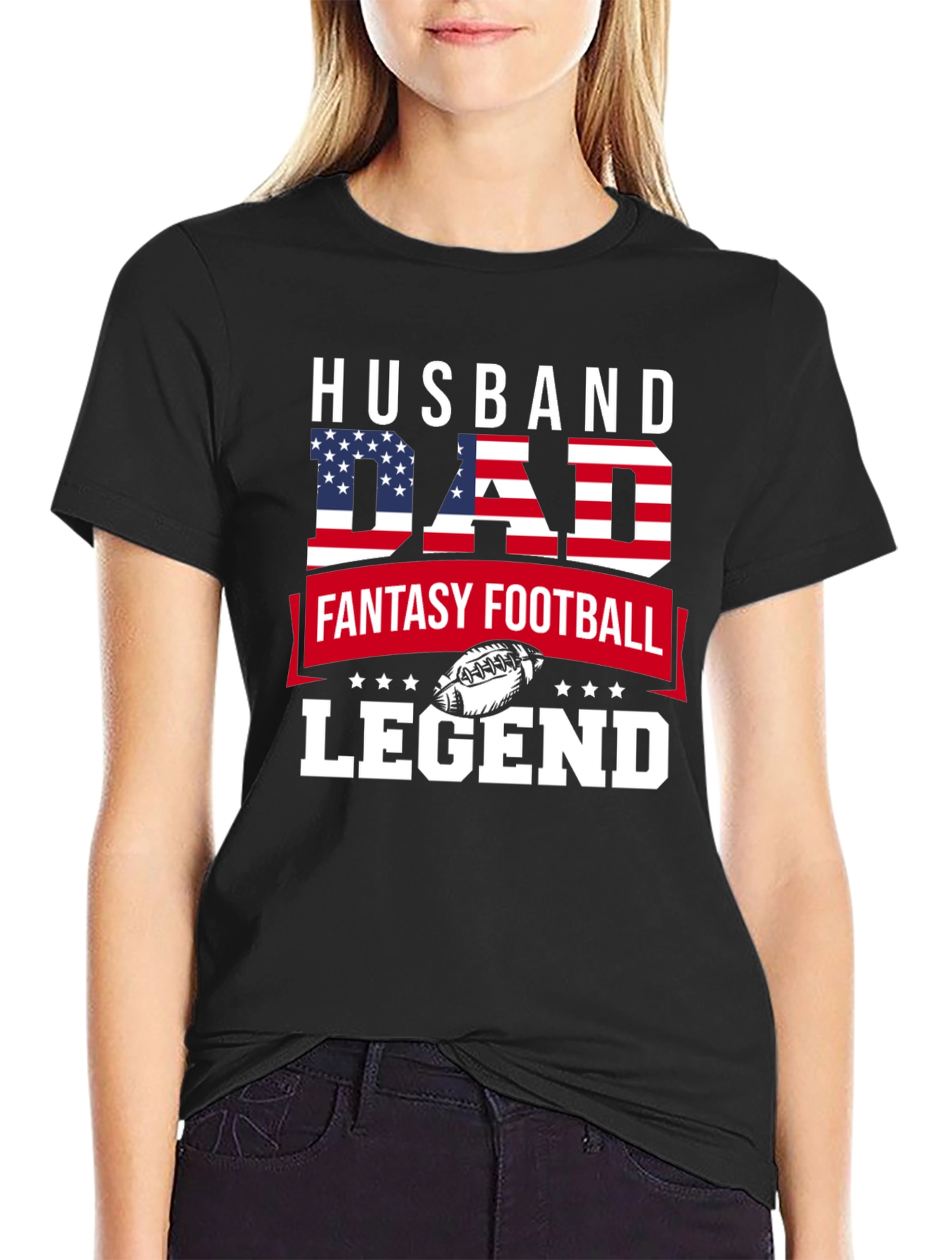 Husband Dad Fantasy Football Legend T-Shirt