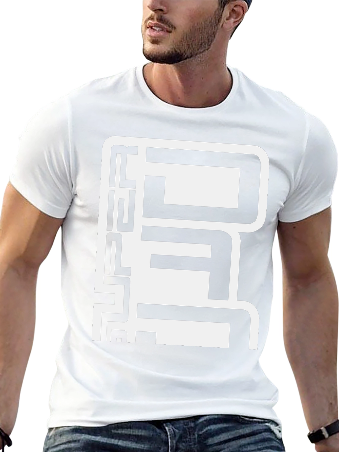 Urban Graphic Tee - Bold Abstract Design