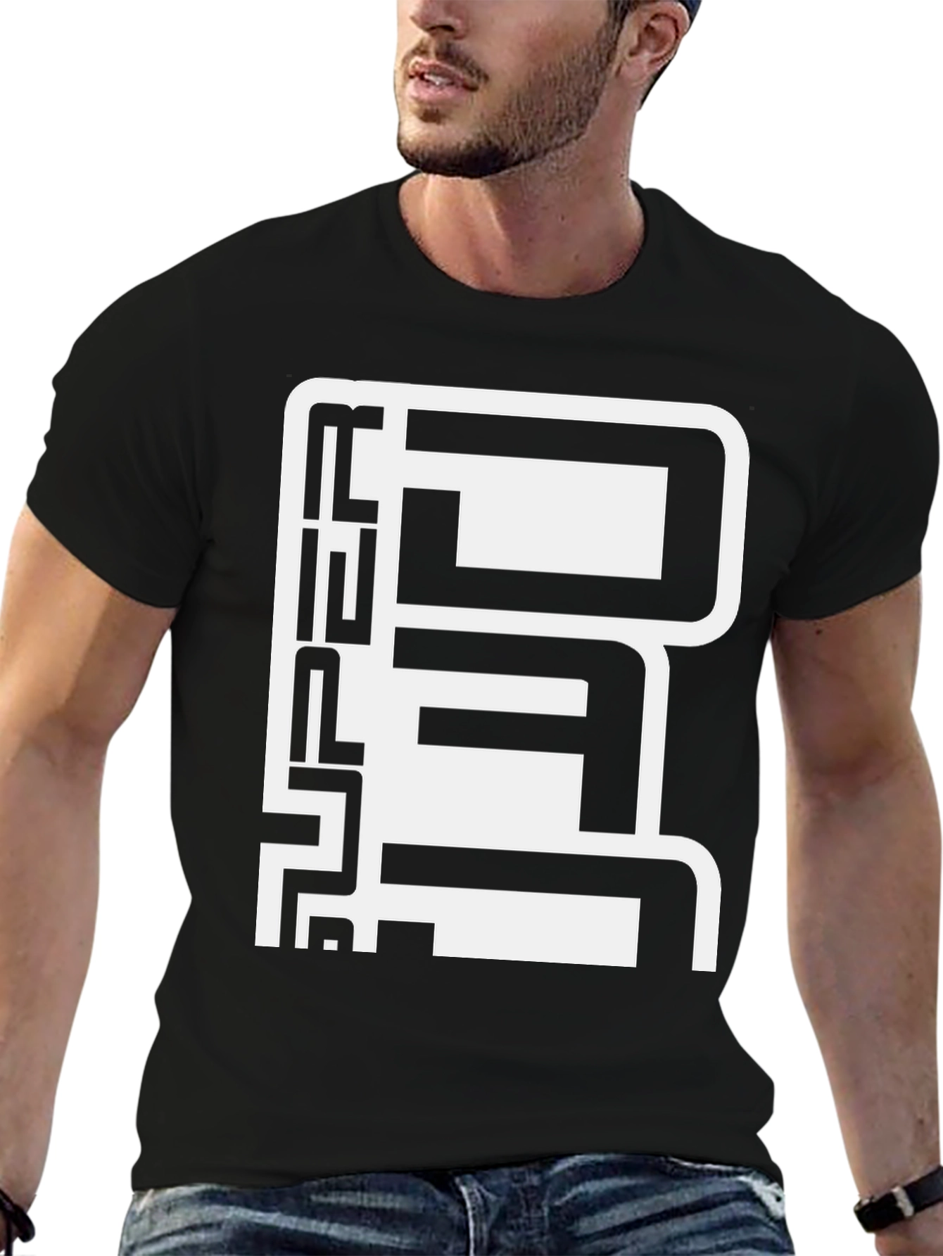 Urban Graphic Tee - Bold Abstract Design