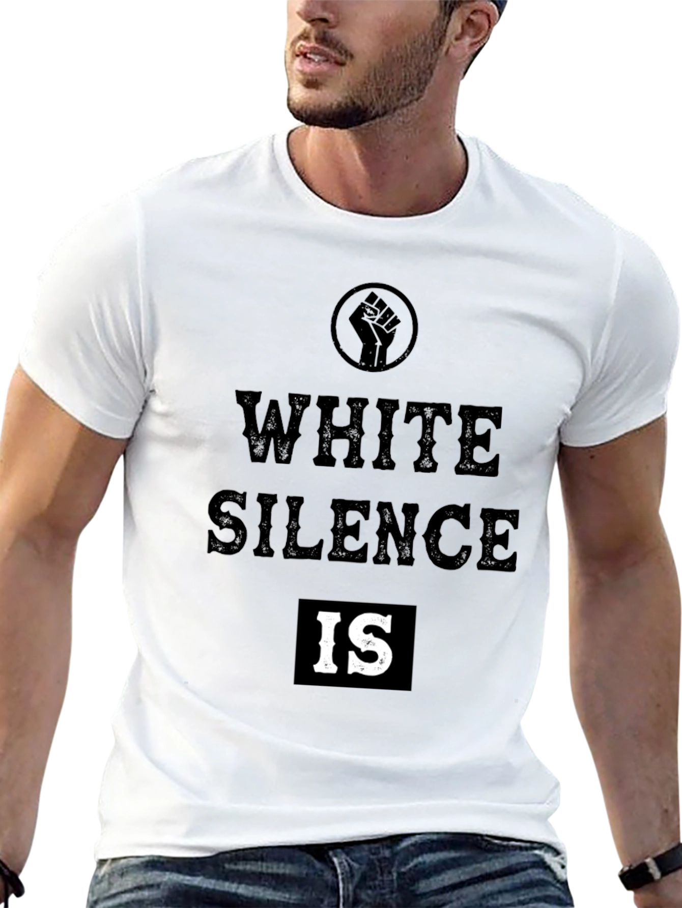 White Silence Is T-Shirt - BLM Activism Tee