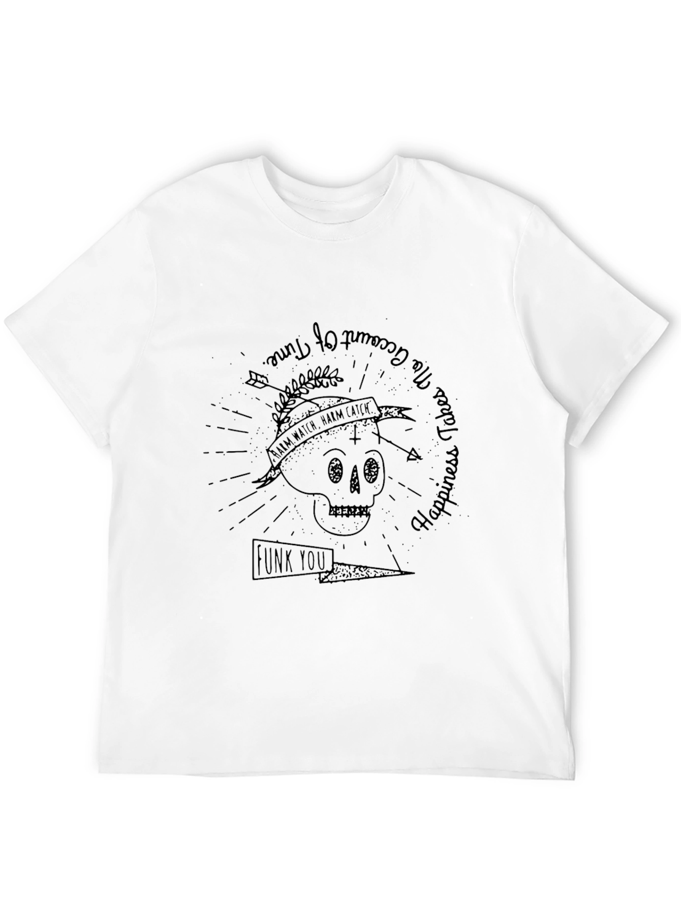 Graphic Print Skull T-Shirt