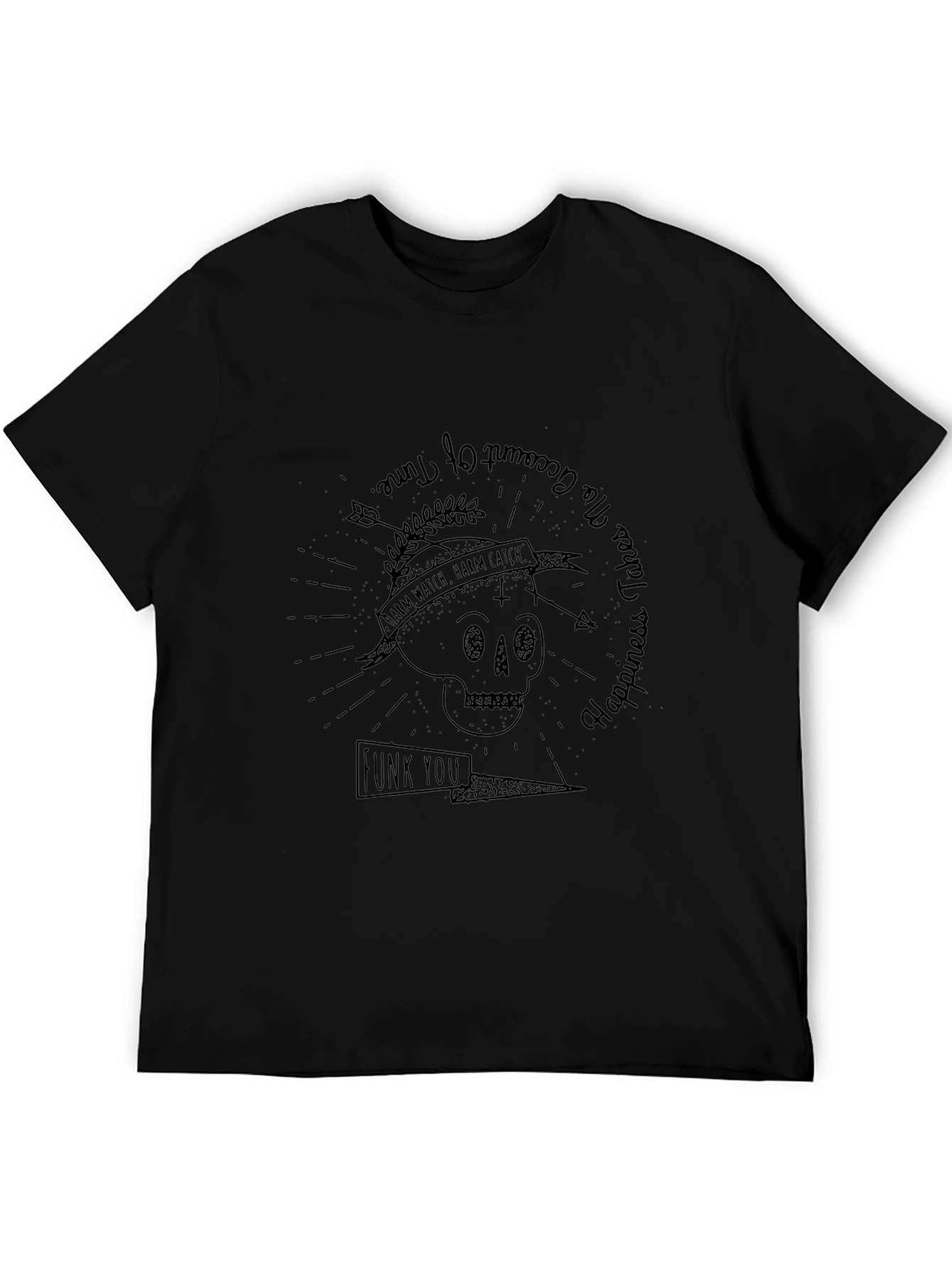 Graphic Print Skull T-Shirt