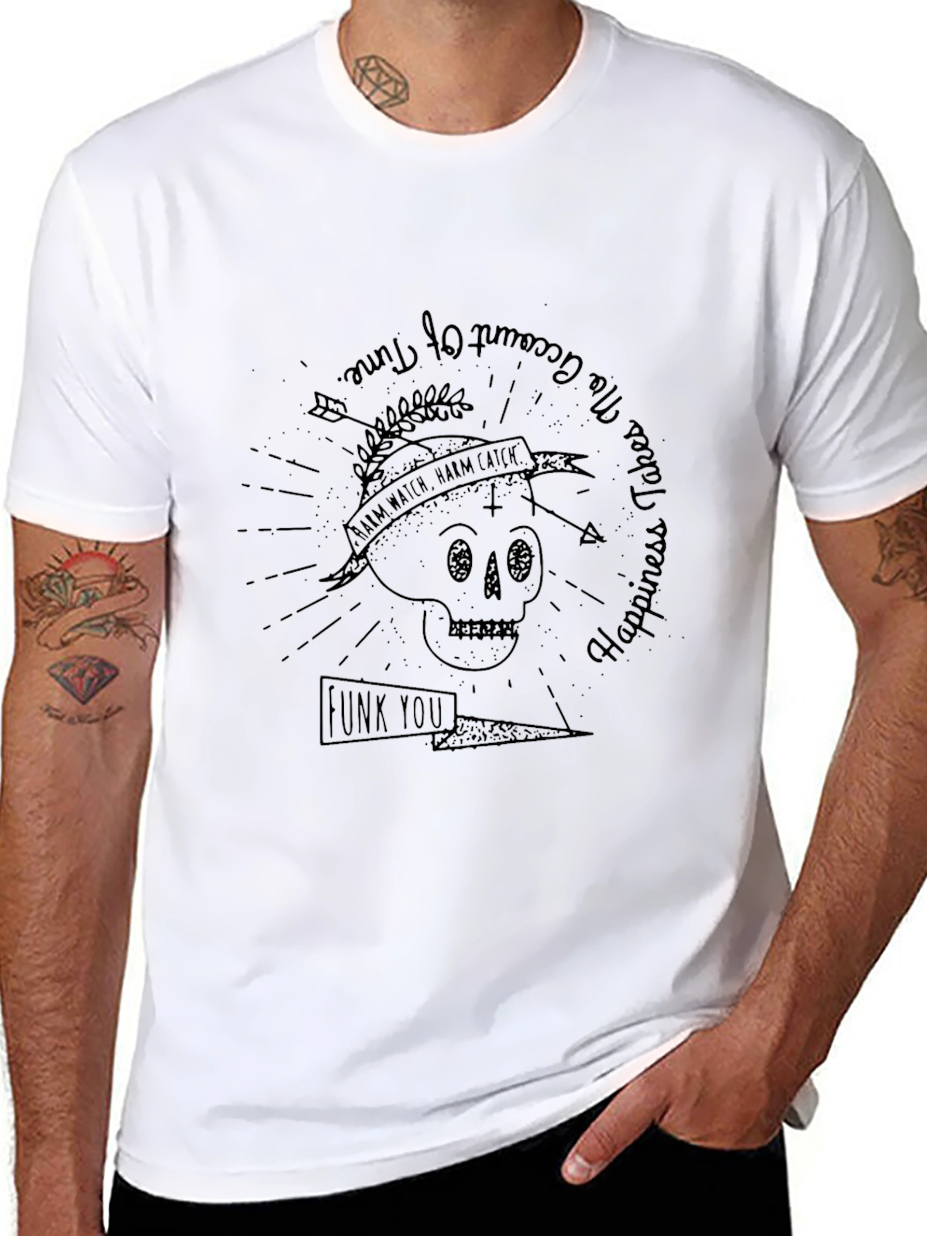 Graphic Print Skull T-Shirt