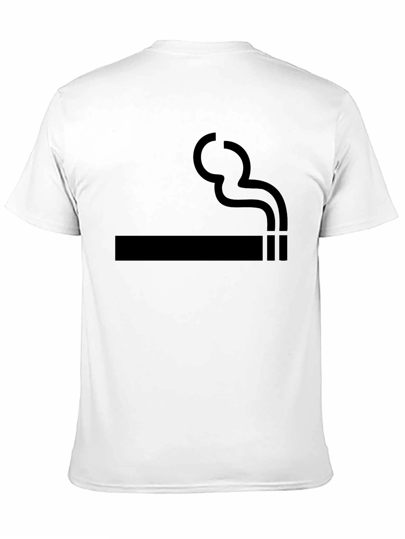 Smoking Black Graphic Tee - Cool Design