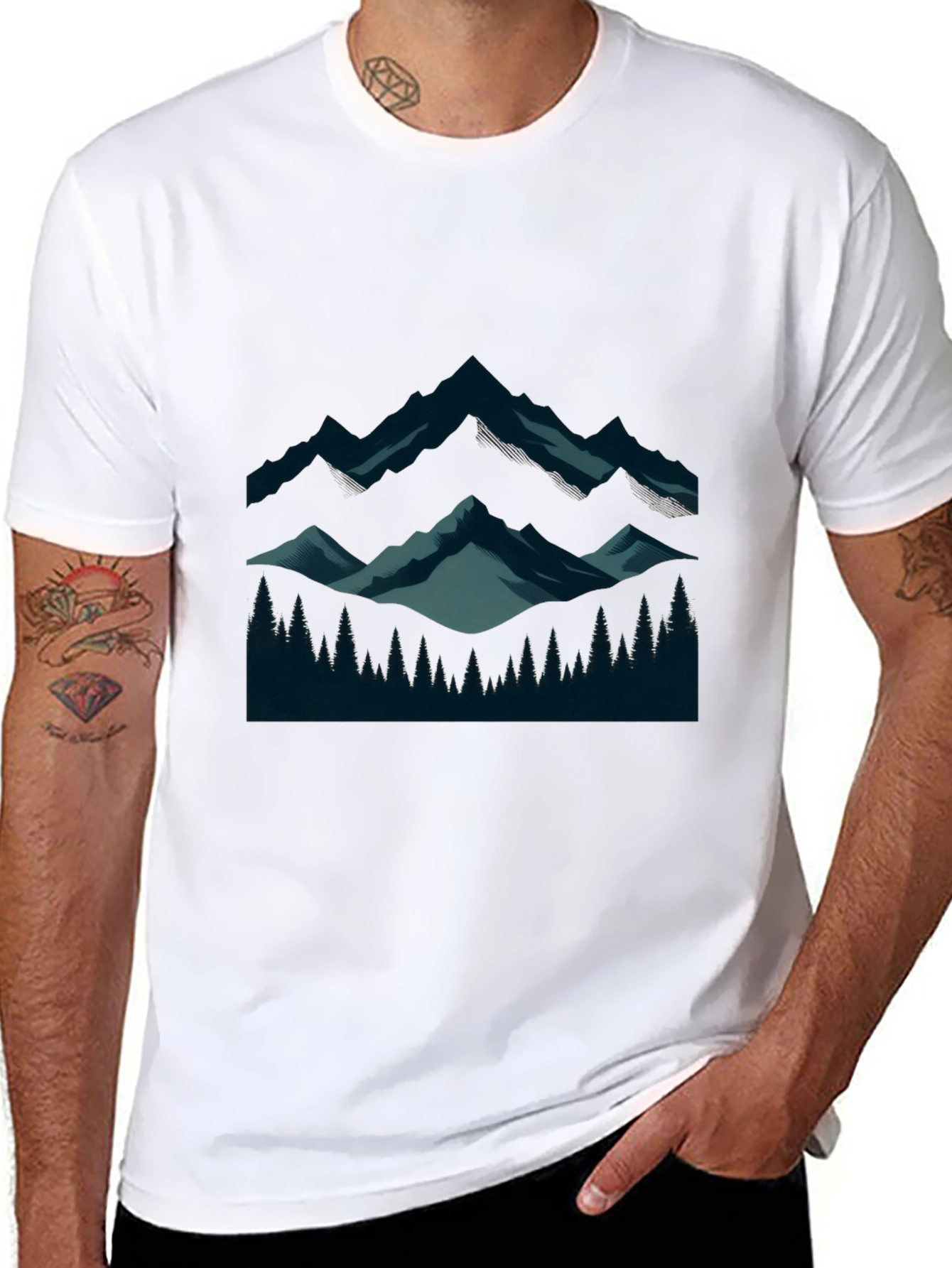 Mountain Vista Graphic Tee - Soft Cotton Comfort