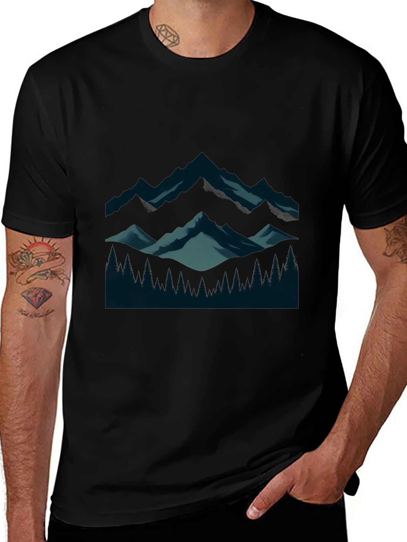 Mountain Vista Graphic Tee - Soft Cotton Comfort