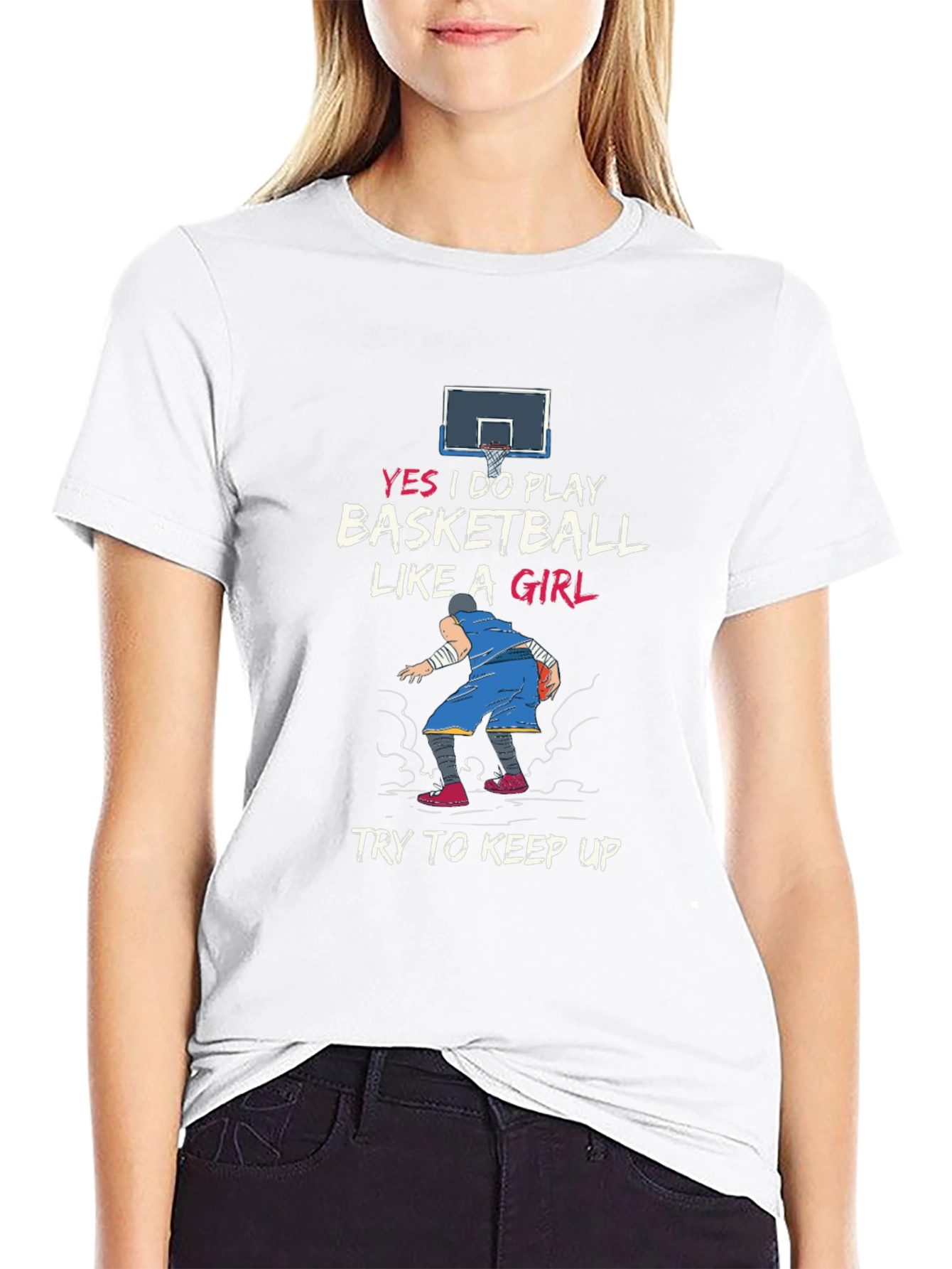 Basketball Girl T-Shirt - Funny Sport Tee