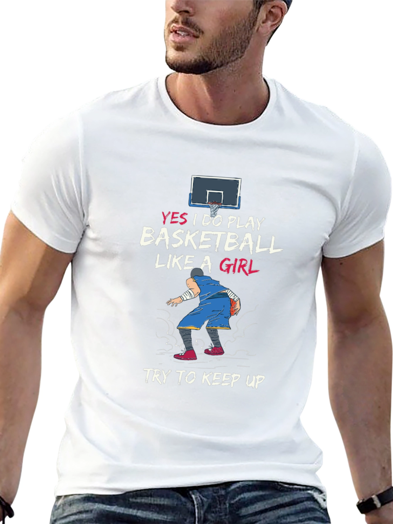 Basketball Girl T-Shirt - Funny Sport Tee