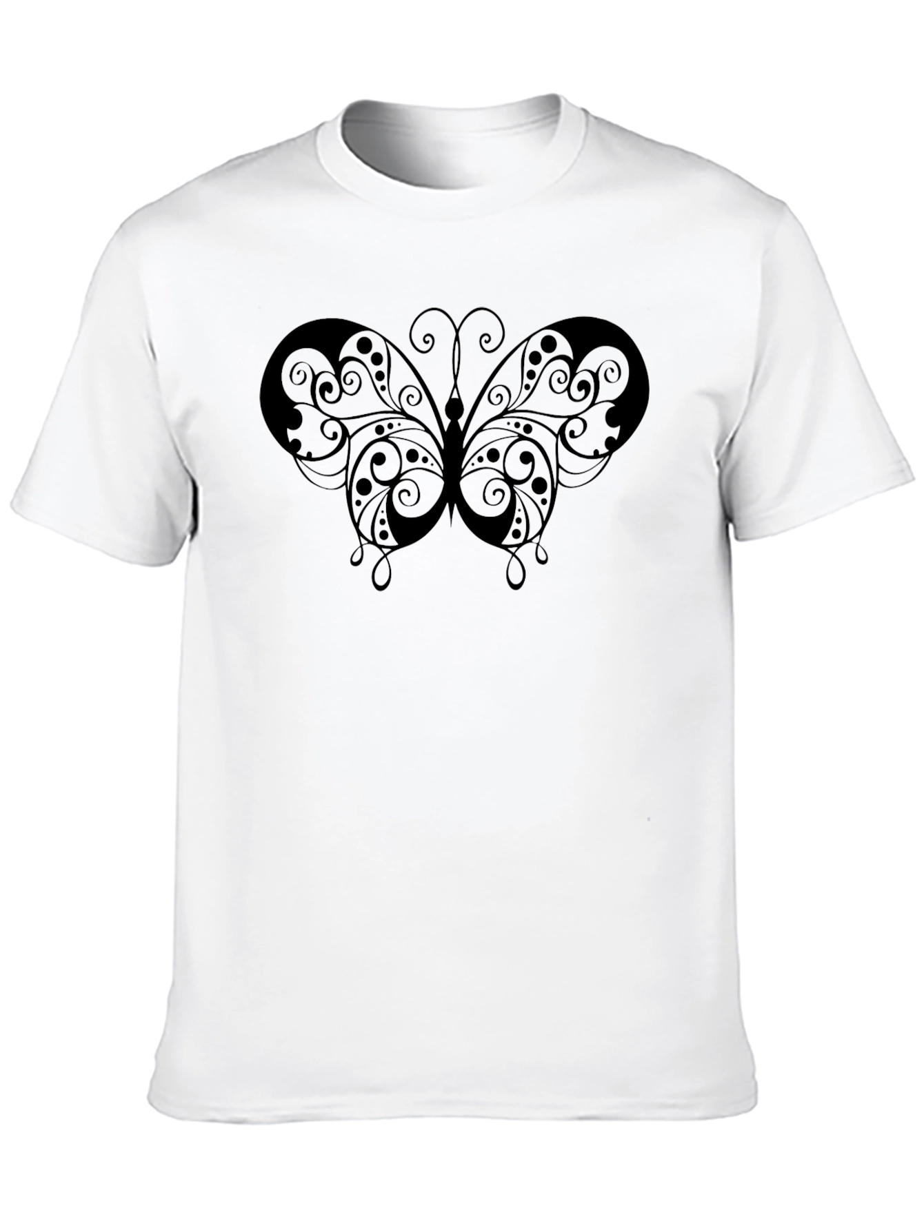 Butterfly Graphic Black T-Shirt - Mens Fashion