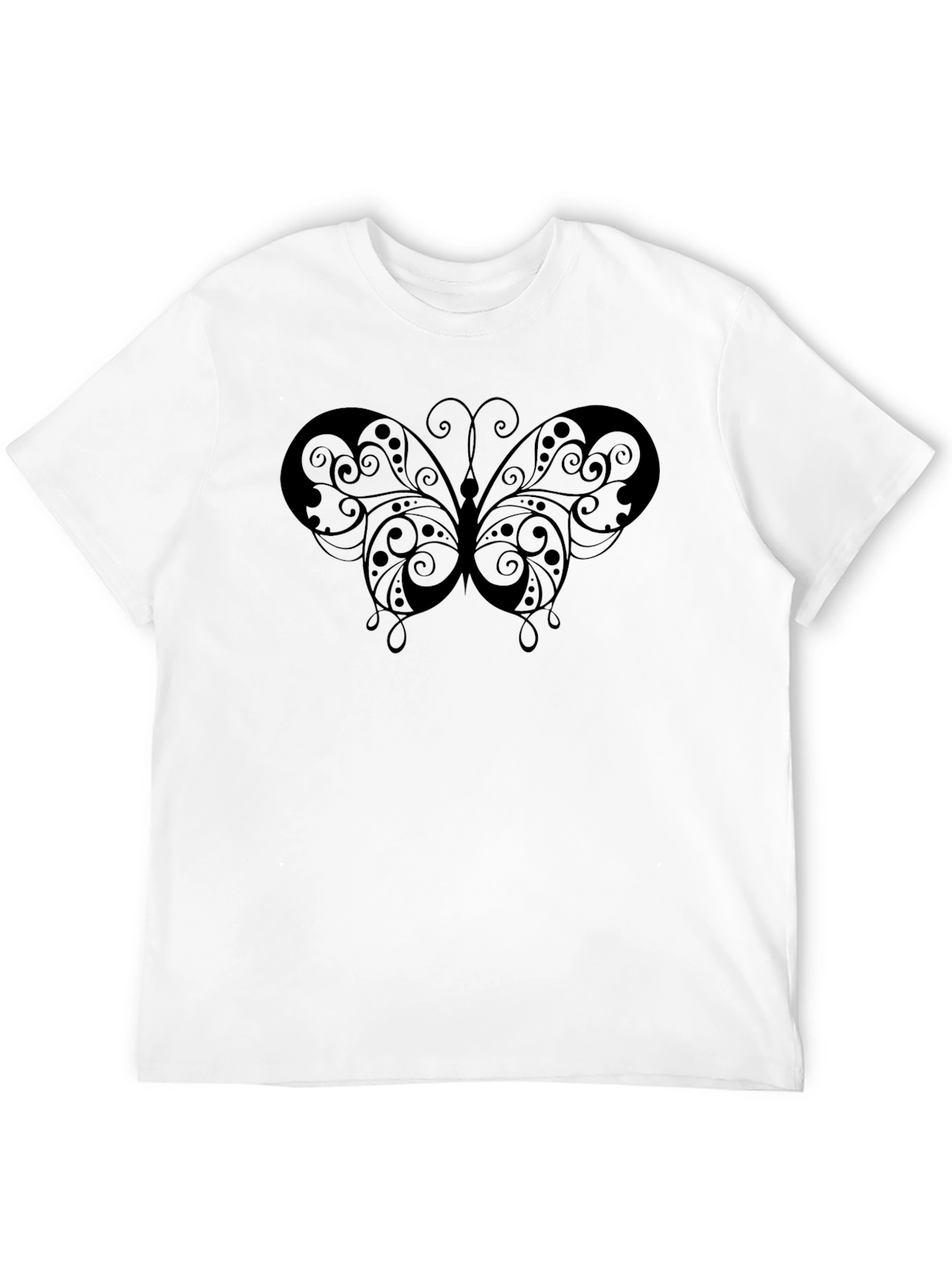 Butterfly Graphic Black T-Shirt - Mens Fashion