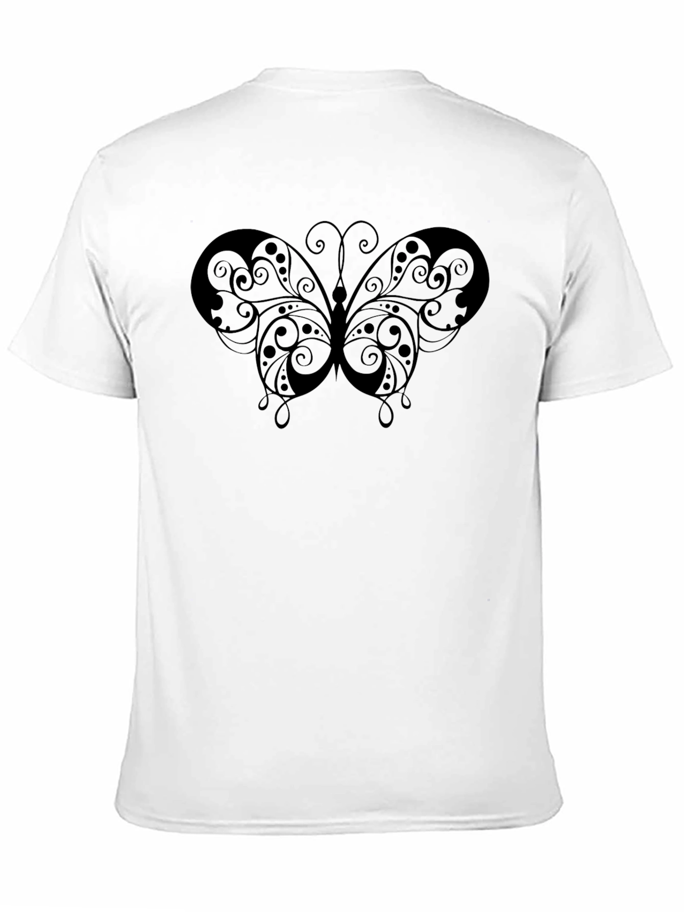 Butterfly Graphic Black T-Shirt - Mens Fashion
