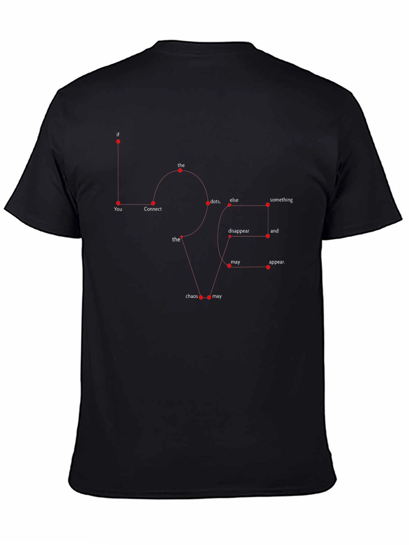 Abstract Graphic Mens Black T-Shirt