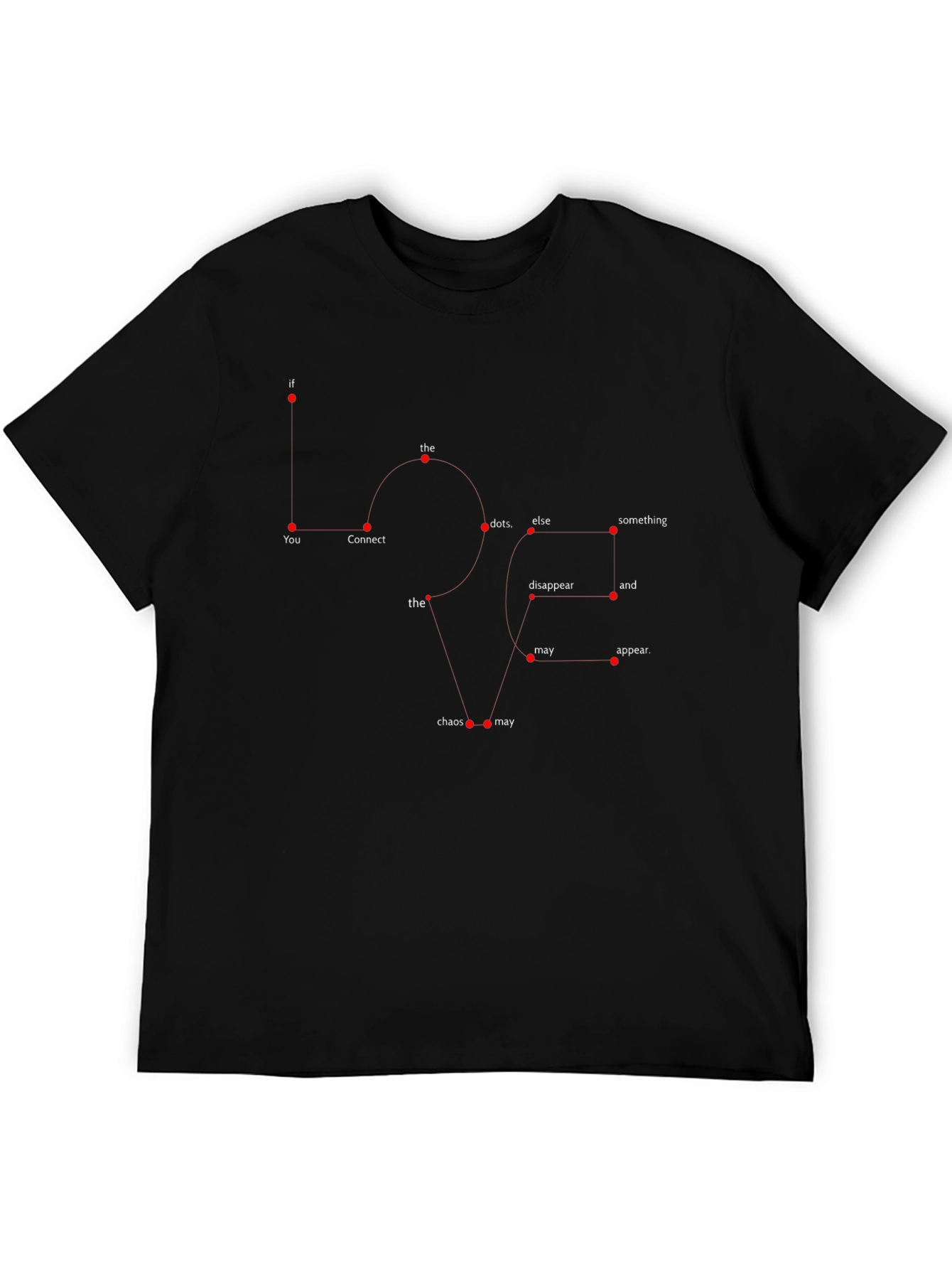 Abstract Graphic Mens Black T-Shirt