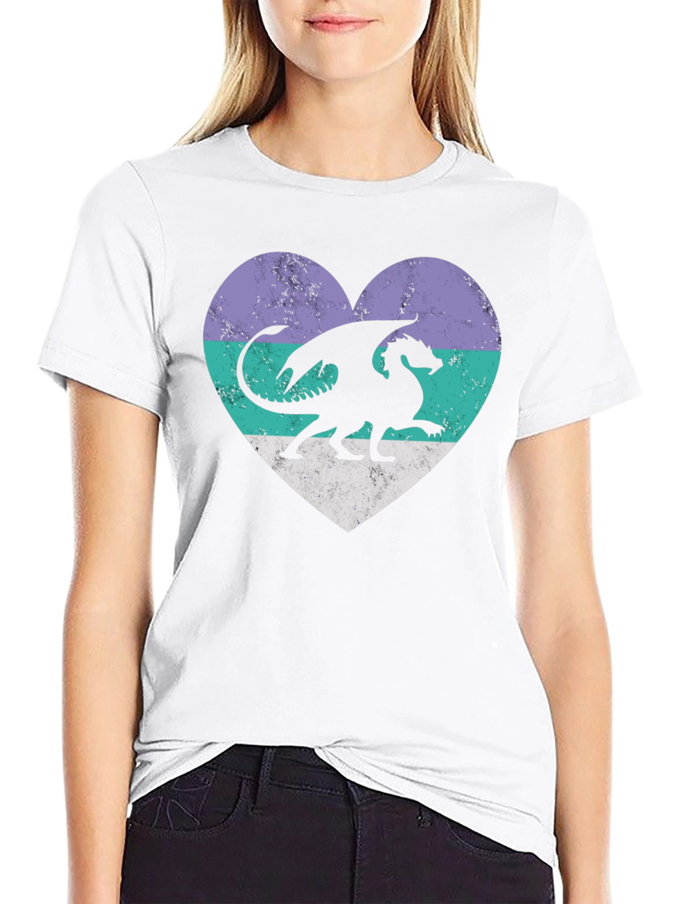 Dragon Heart Graphic Tee - Fantasy Style