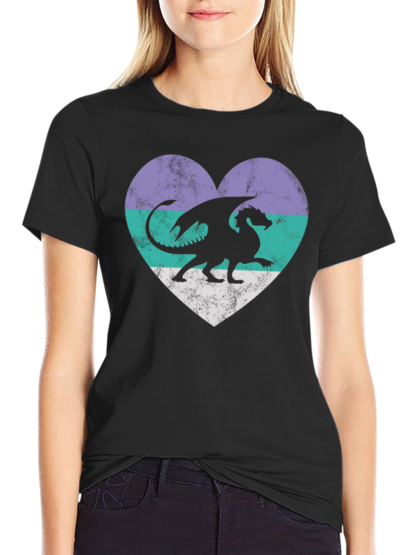 Dragon Heart Graphic Tee - Fantasy Style