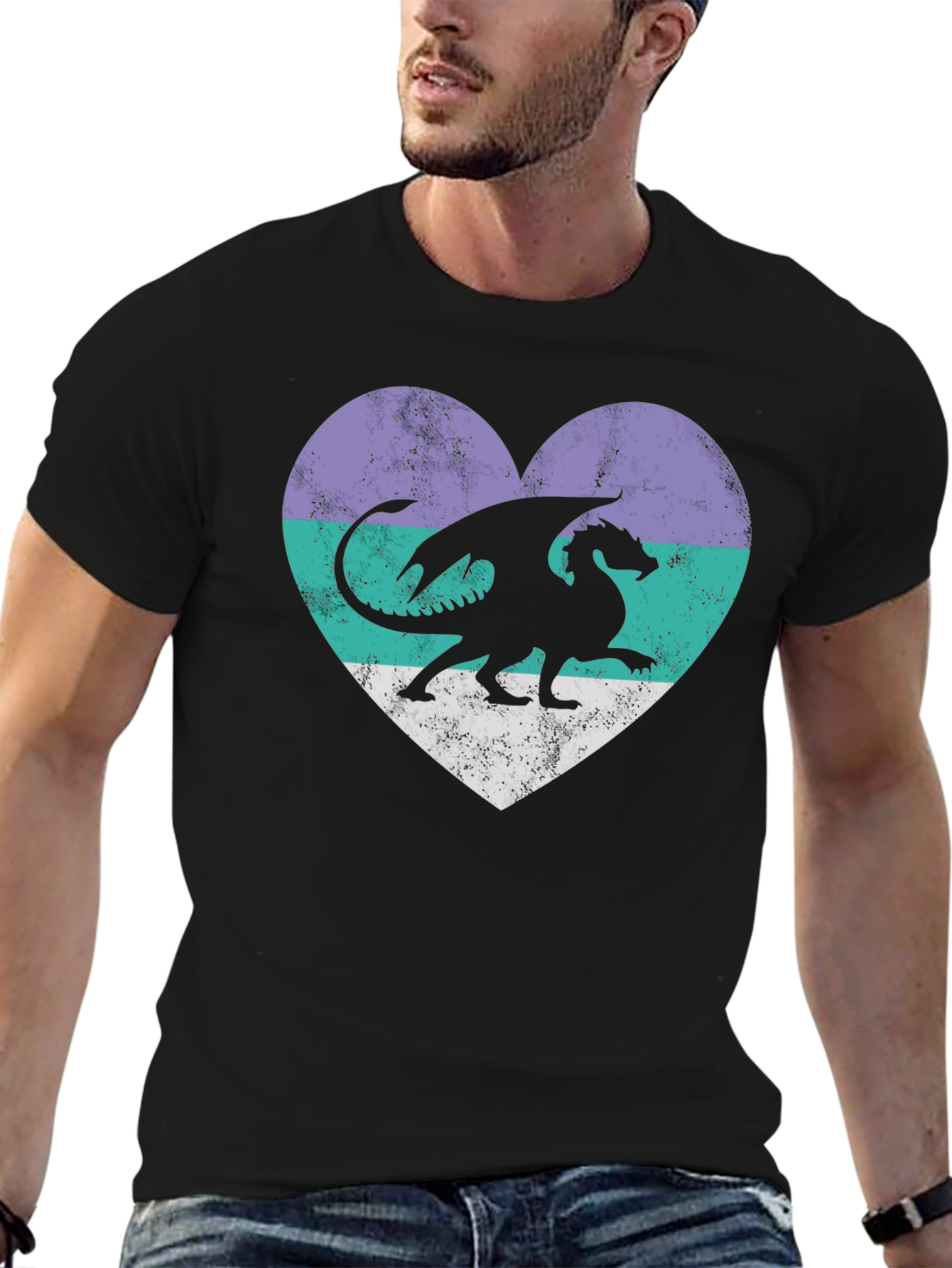 Dragon Heart Graphic Tee - Fantasy Style