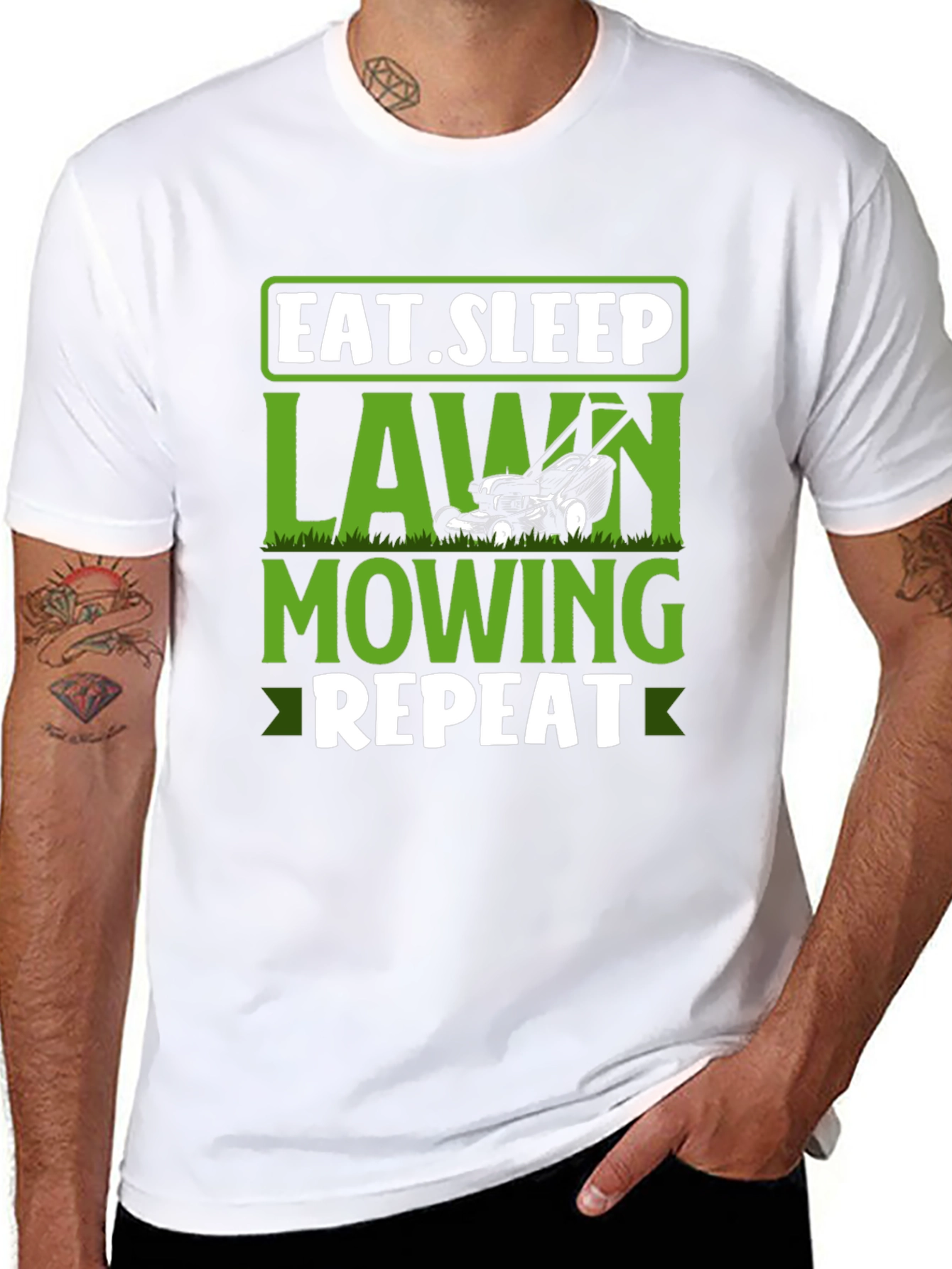 Eat Sleep Lawn Mowing Repeat T-Shirt