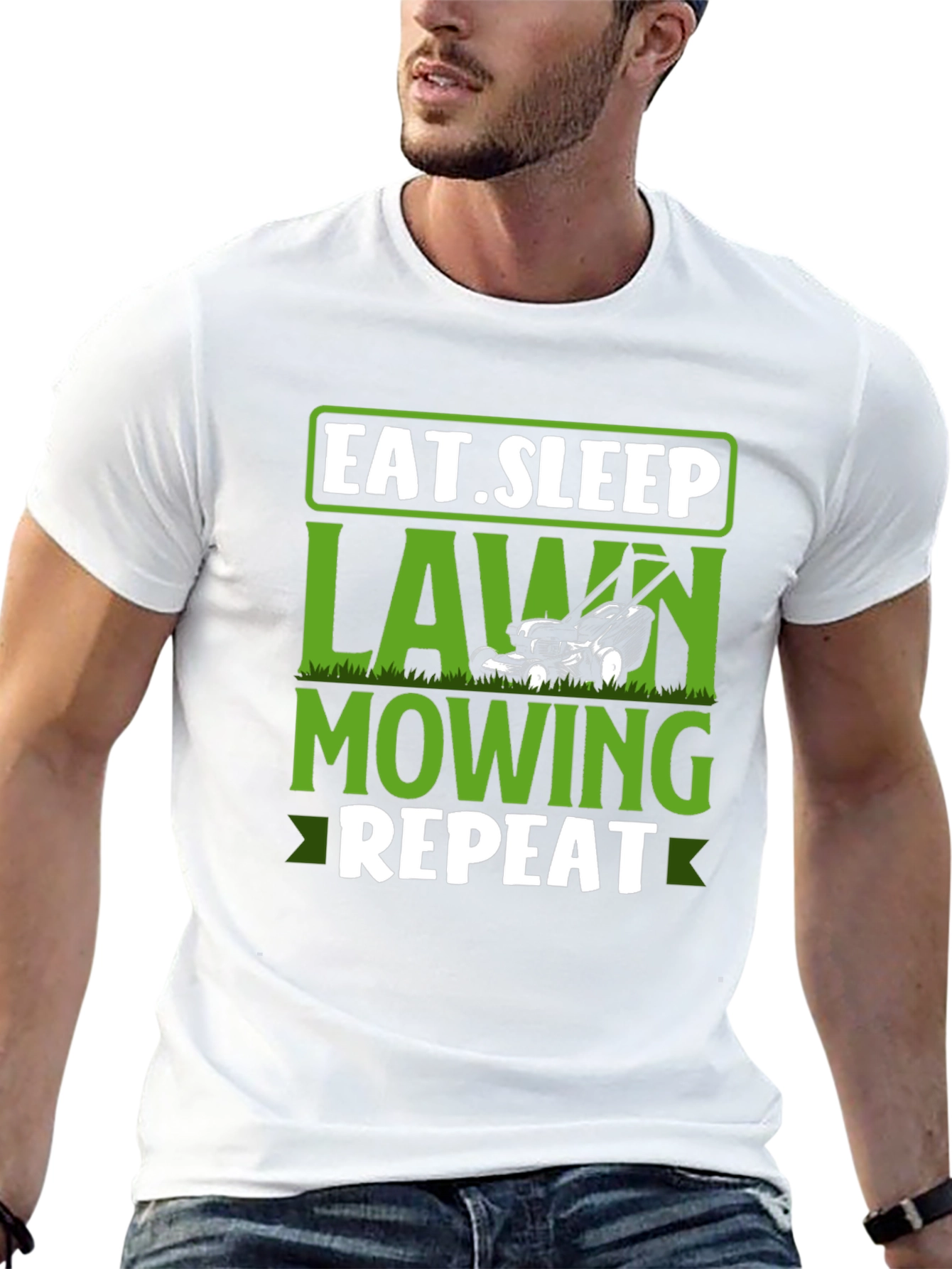 Eat Sleep Lawn Mowing Repeat T-Shirt