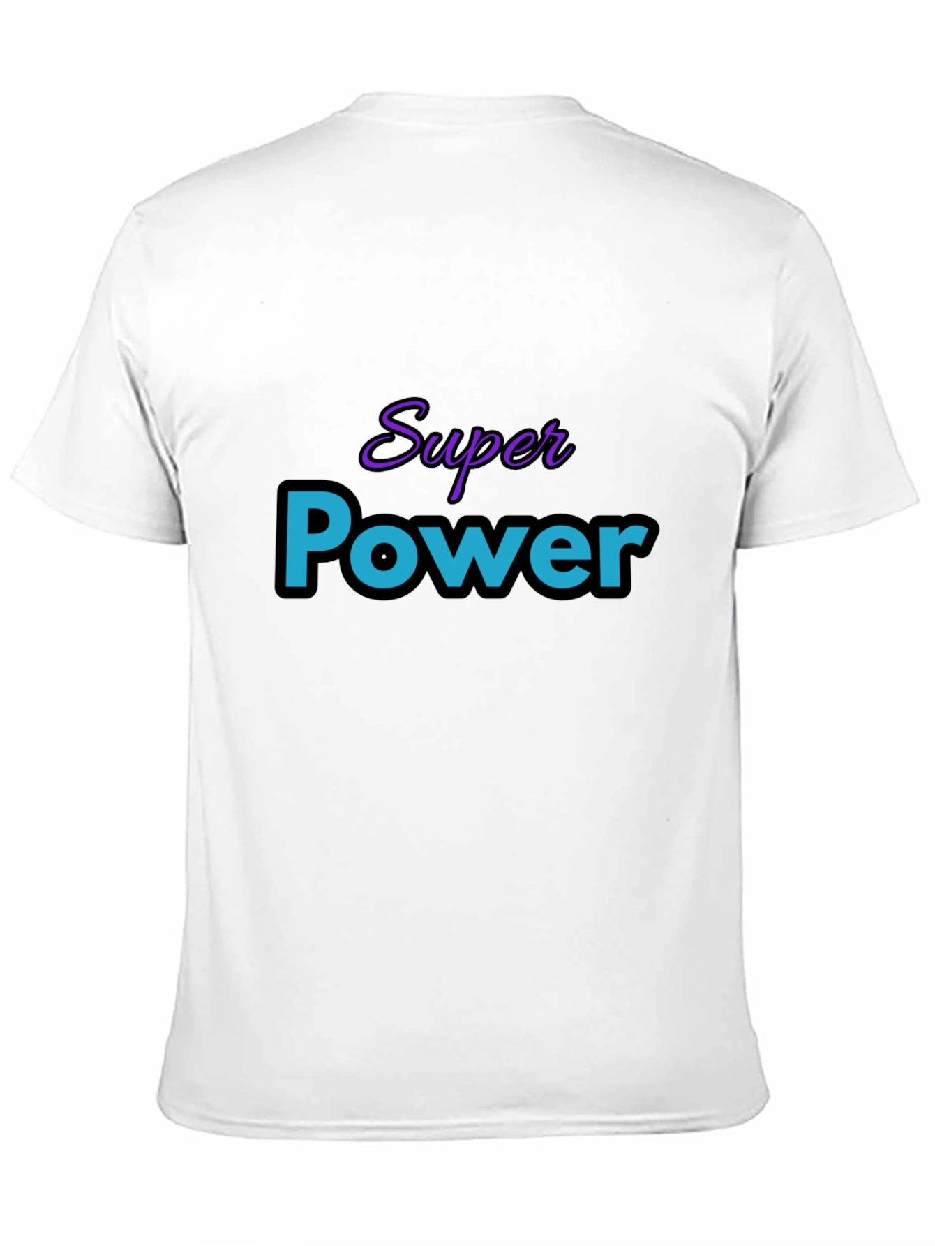 Super Power Graphic T-Shirt - Black