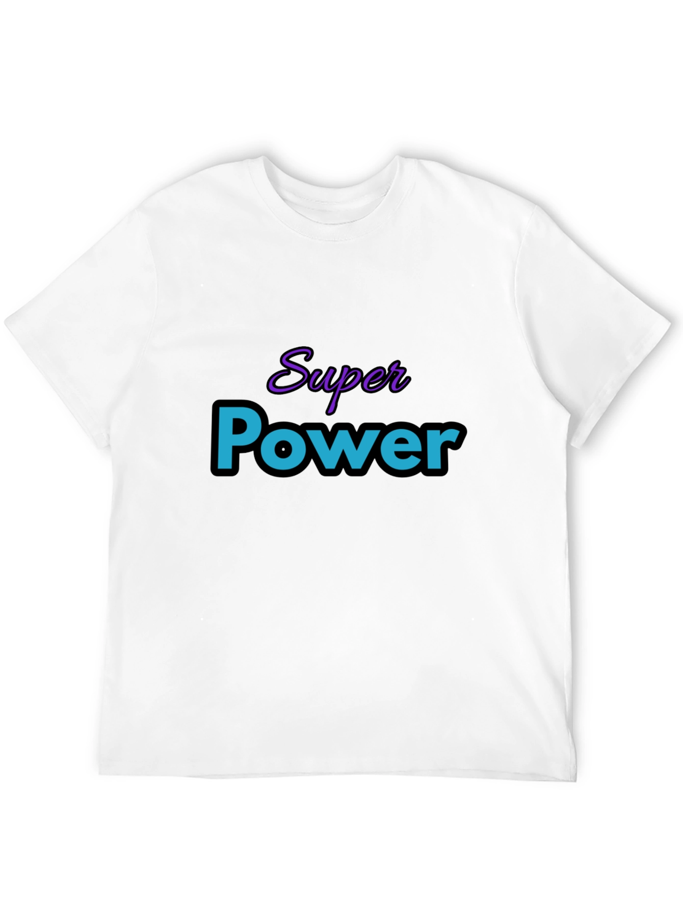 Super Power Graphic T-Shirt - Black