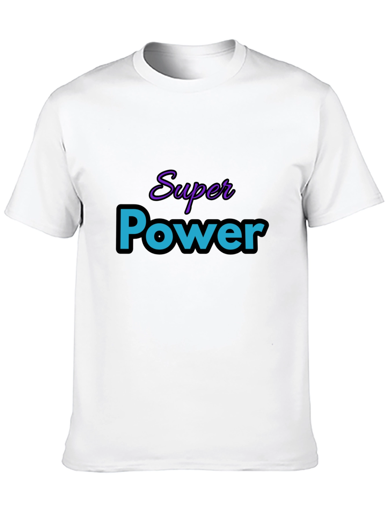 Super Power Graphic T-Shirt - Black