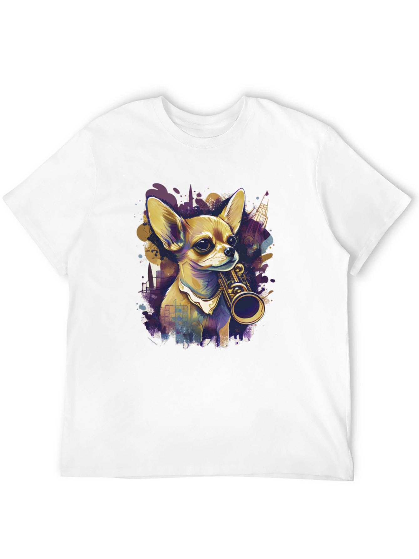 Dog with Saxophone T-Shirt