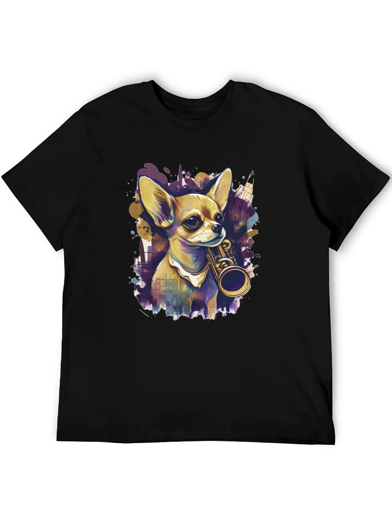 Dog with Saxophone T-Shirt