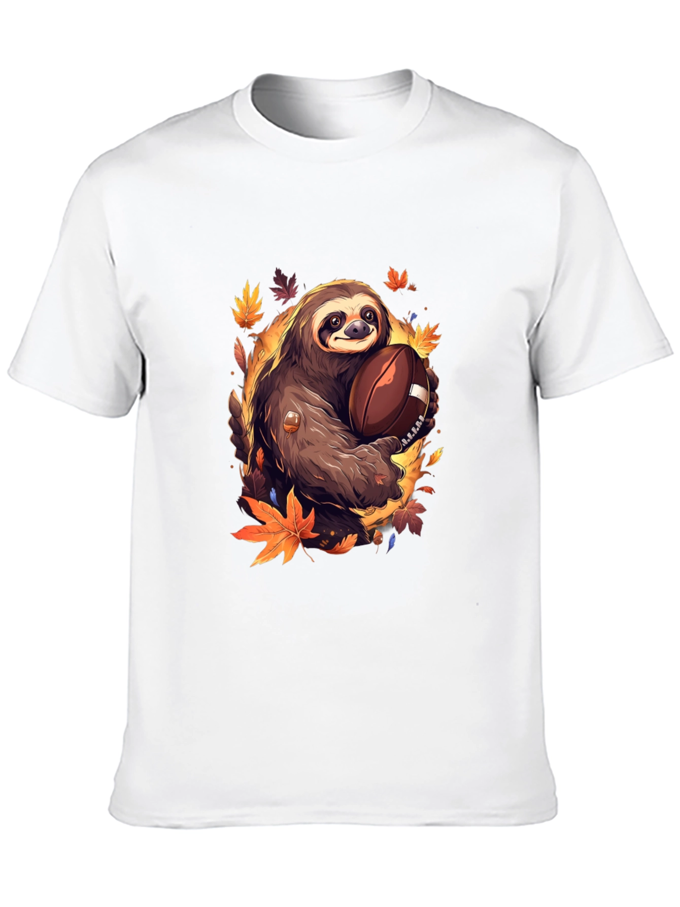 Sloth Football T-Shirt - Autumn Style